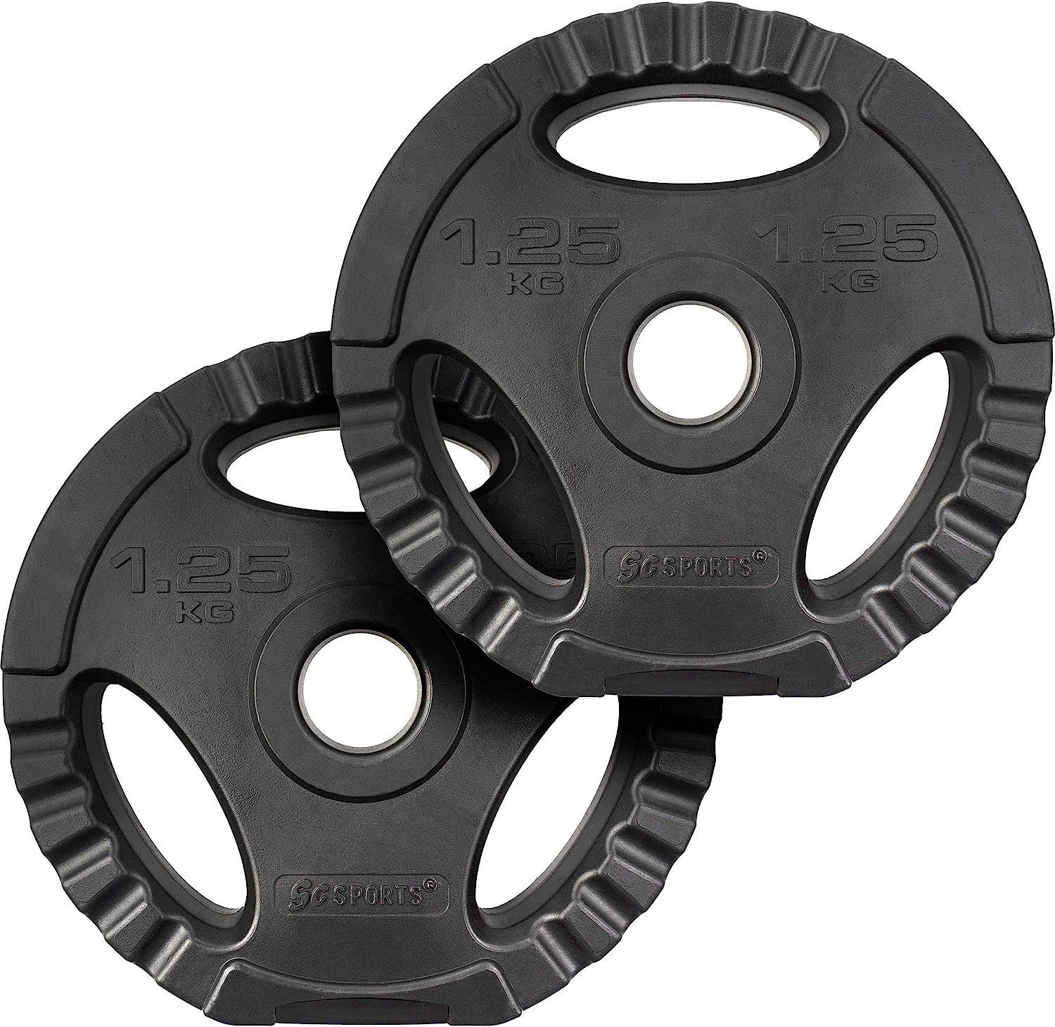 ScSPORTS® Hantelscheiben 2er Set 1,25/2,5/5/10/15kg 30mm Gewichtsscheiben Hantel, 2.5 kg, (2-tlg)