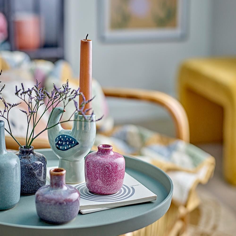 Bloomingville Tischvase Maien Vase 7er Set Steingut, Dekovasen verschiedene Farben