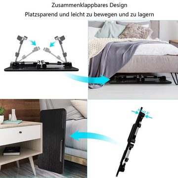 GelldG Laptoptisch Laptoptisch fürs Bett, Höhenverstellbar, Neigungswinkel, Betttisch