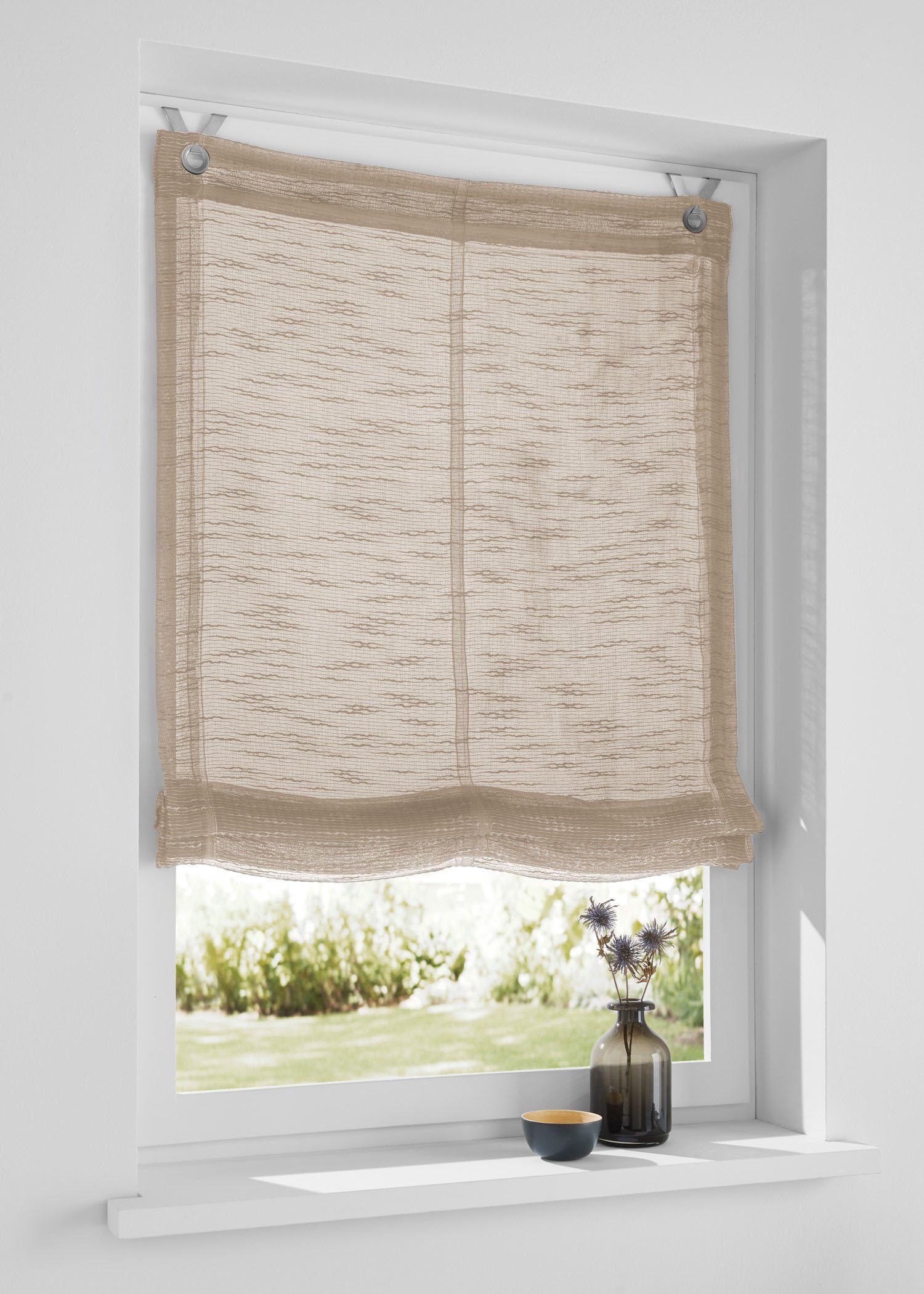 Kutti Raffrollo Celtic, mit Hakenaufhängung, freihängend, halbtransparent, günstig online kaufen