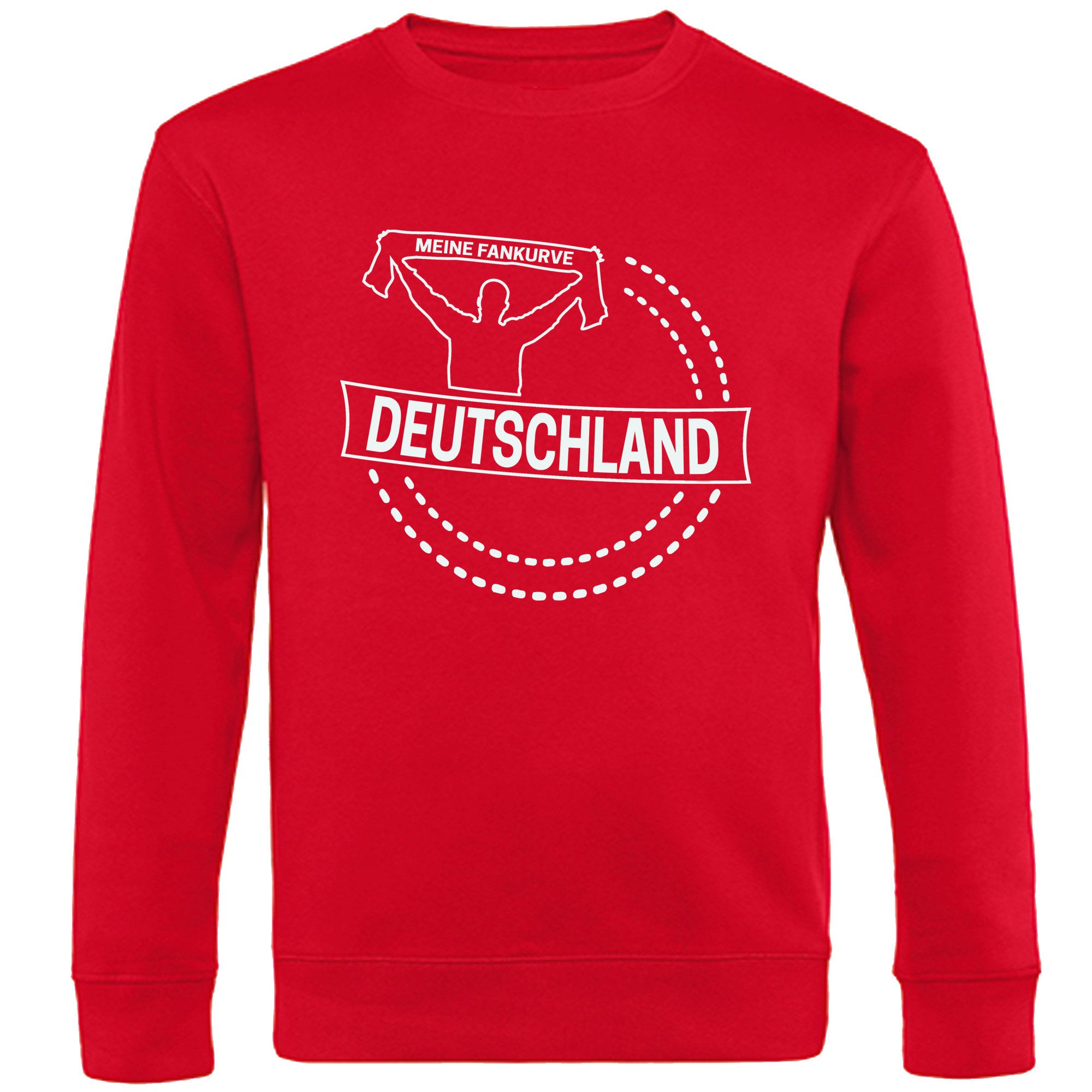 multifanshop Sweatshirt Deutschland - Meine Fankurve - Pullover