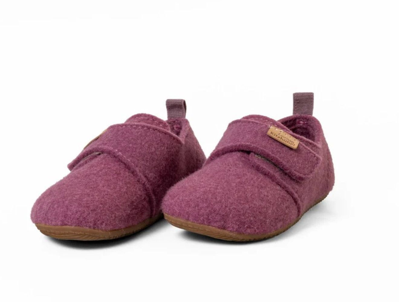 Living Kitzbühel Franzi Filz Unifarben Kids iris/rosa Mädchen (31-35) Hausschuh