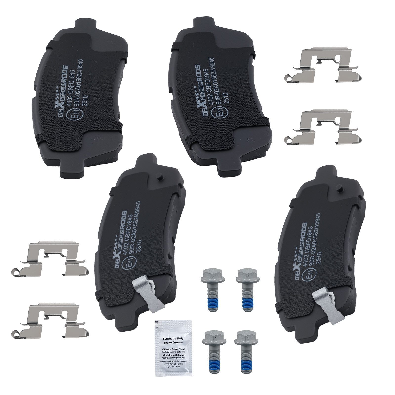 maXpeedingrods Bremsbelag, Bremsbeläge Vorne For Ford Ka+ 3 Hatchback Saloon 1.2 1.2 Ti-VCT 1.5