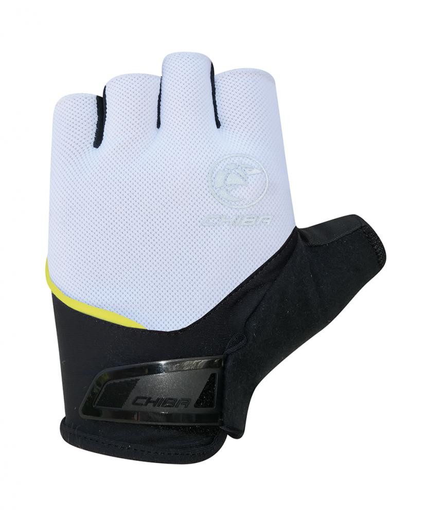 Chiba Fahrradhandschuhe CHIBA Sport - Radhandschuhe kurz, weiß, M, atmungsaktiv & gepolstert