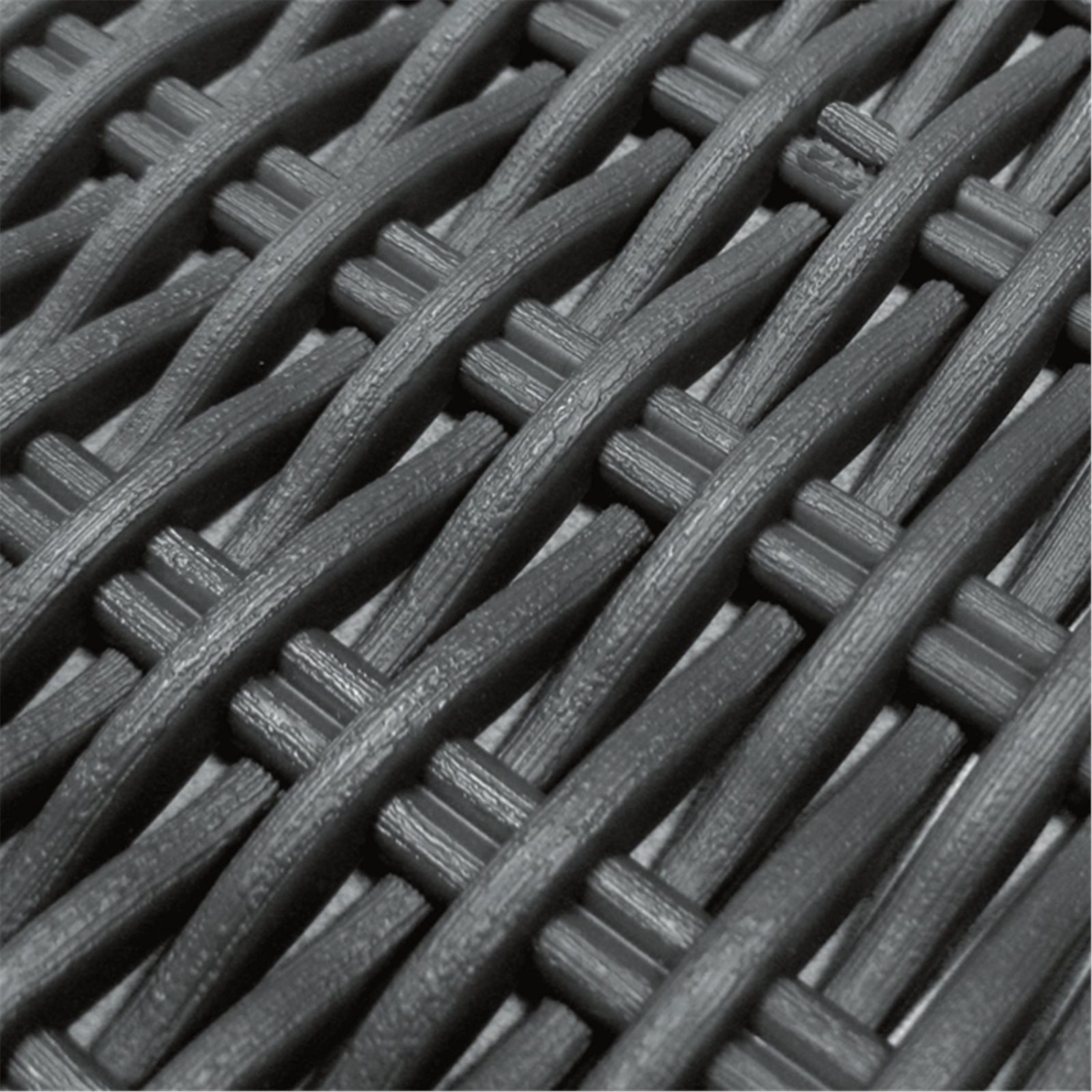 Allibert Gartenlounge-Set California 4-teilig Loungeset anthrazit - Rattanoptik, wetterfest