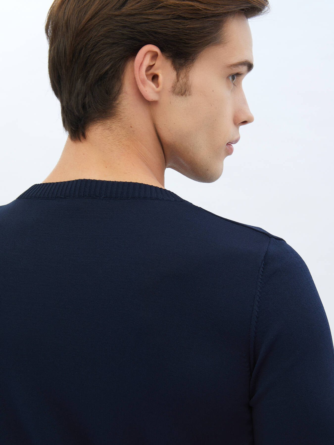 KİP Steppweste Strickpullover aus schlichtem Strick mit Rundhalsausschnitt