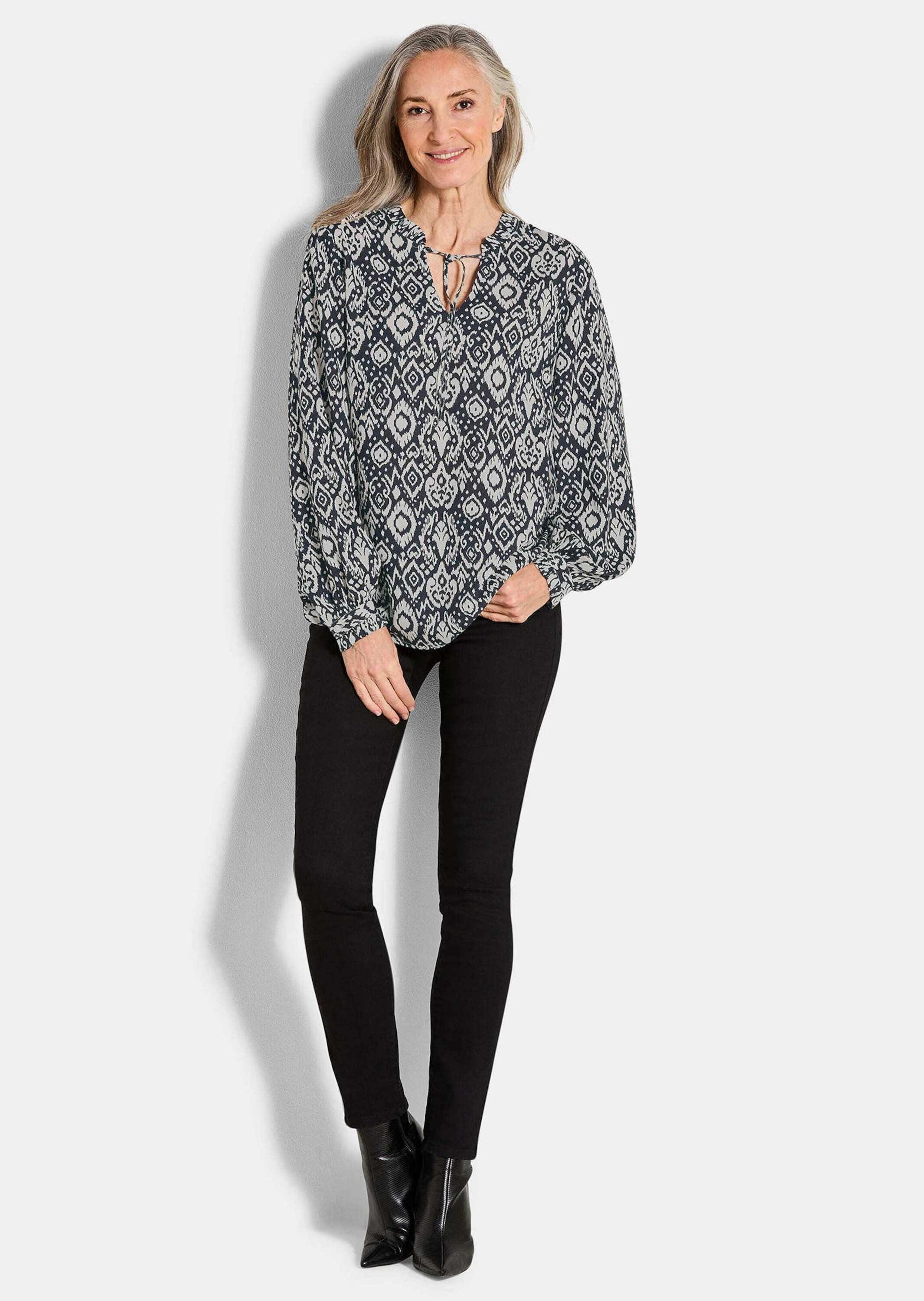 GOLDNER Schlupfbluse Viskose-Bluse mit Rüschen günstig online kaufen