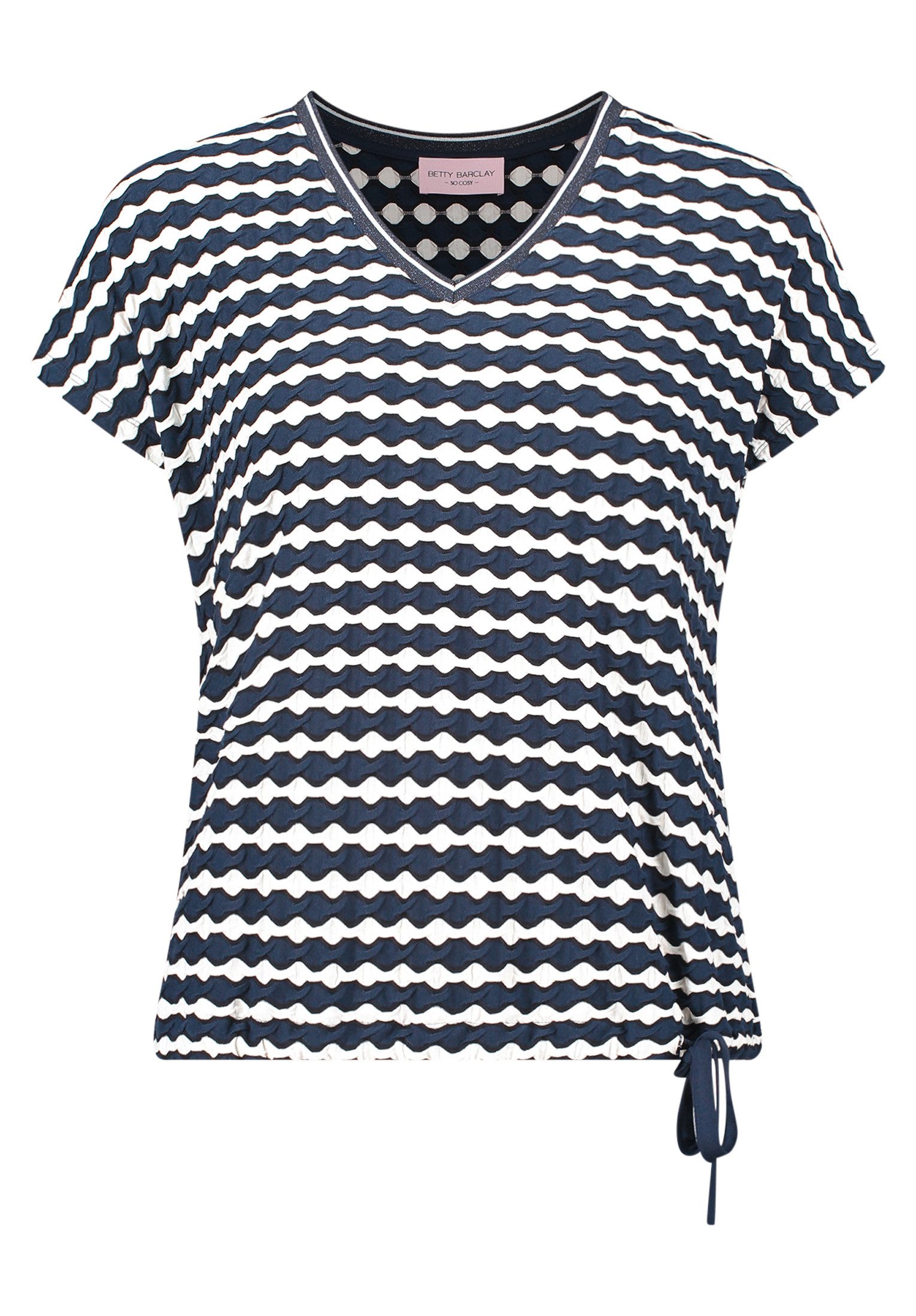 Kurzarmshirt Damen mit Tunnelzug