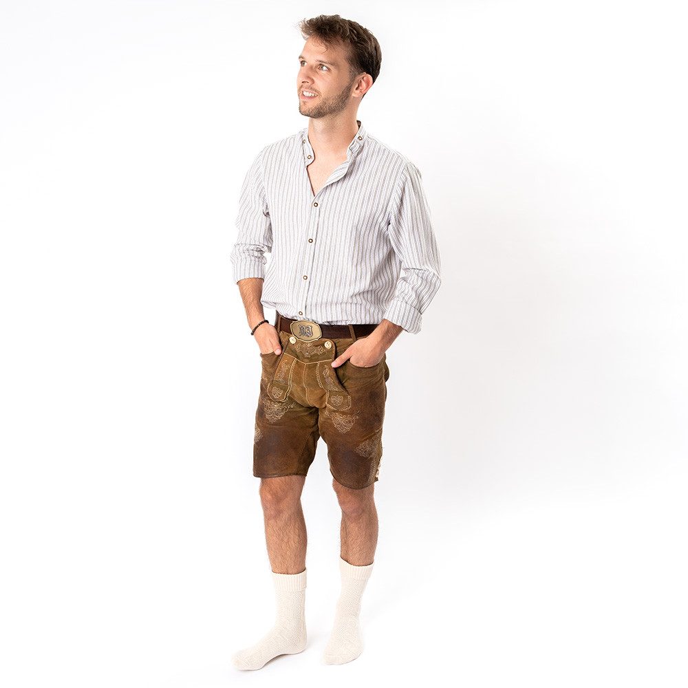 HerzSticht Trachtensocken Herren Kurze Trachtensocken 1er Pack (Modell: Enzian) (1-Paar)
