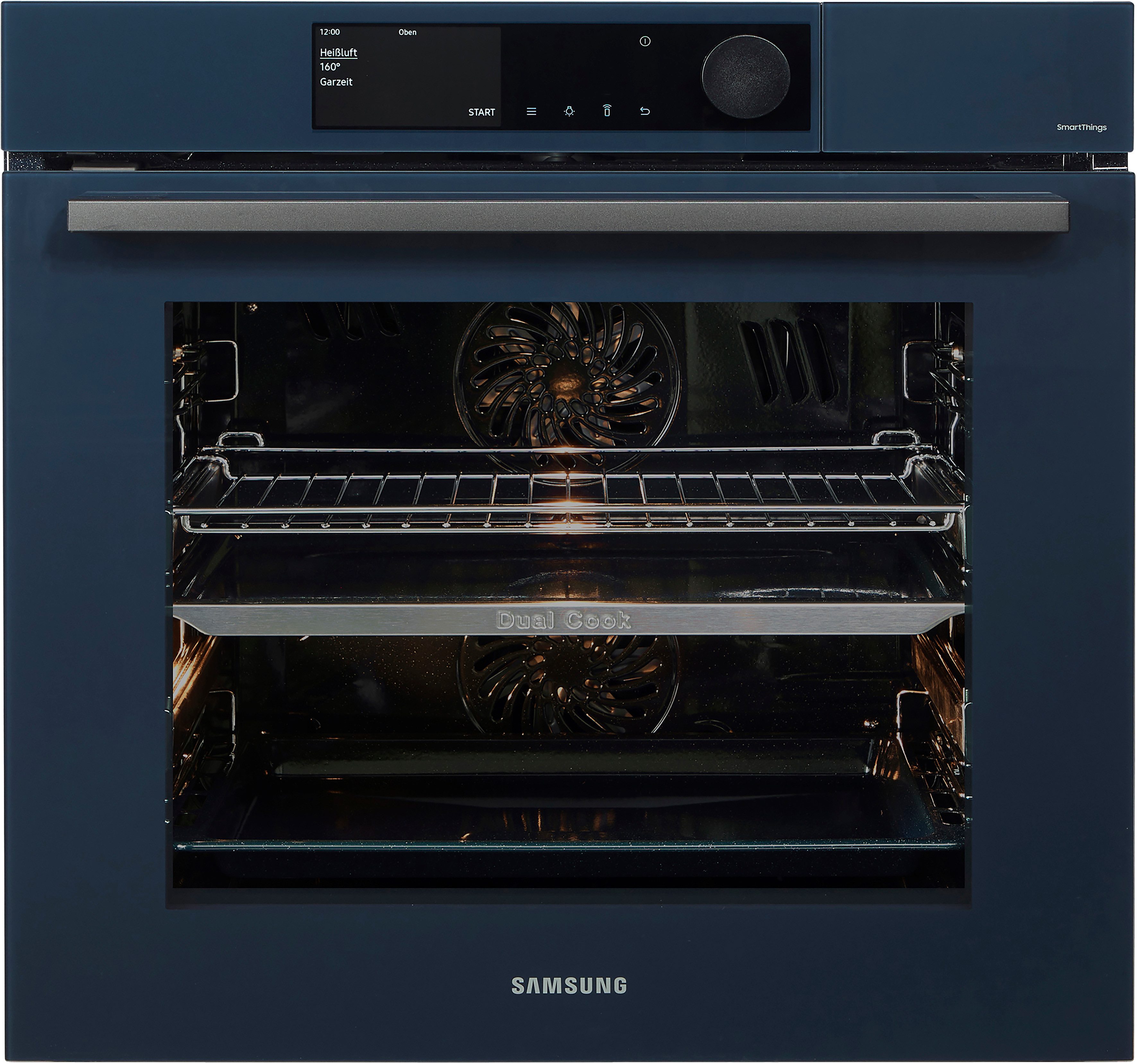 Samsung Pyrolyse Backofen NV7600B NV7B6675CDN, mit 1-fach-Teleskopauszug, Pyrolyse-Selbstreinigung, Dual Cook – Ein Ofen. Zwei Garräume. Maximale Flexibilität.