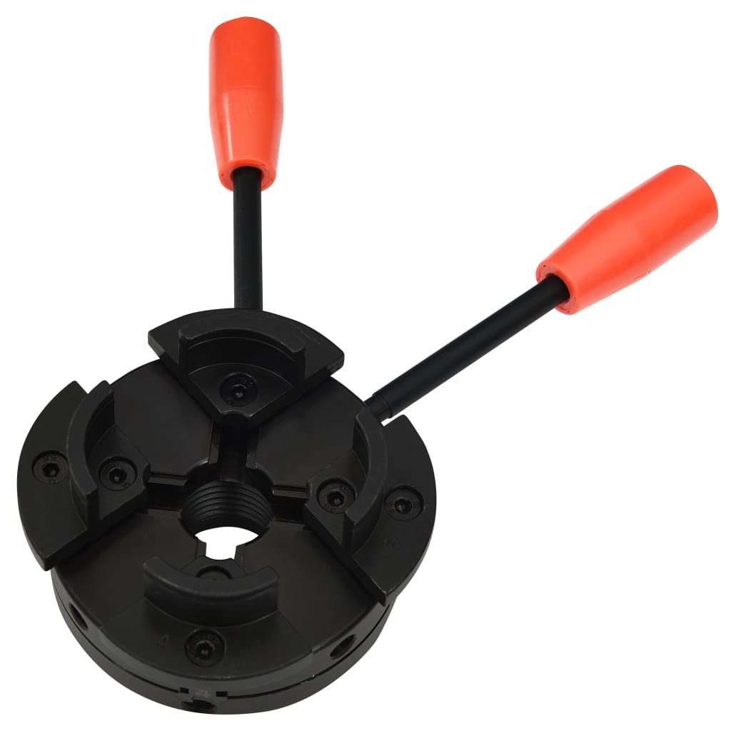 vidaXL Schraubzwinge 4-Backen-Drechselfutter mit M33 Aufnahme Stahl 100 mm