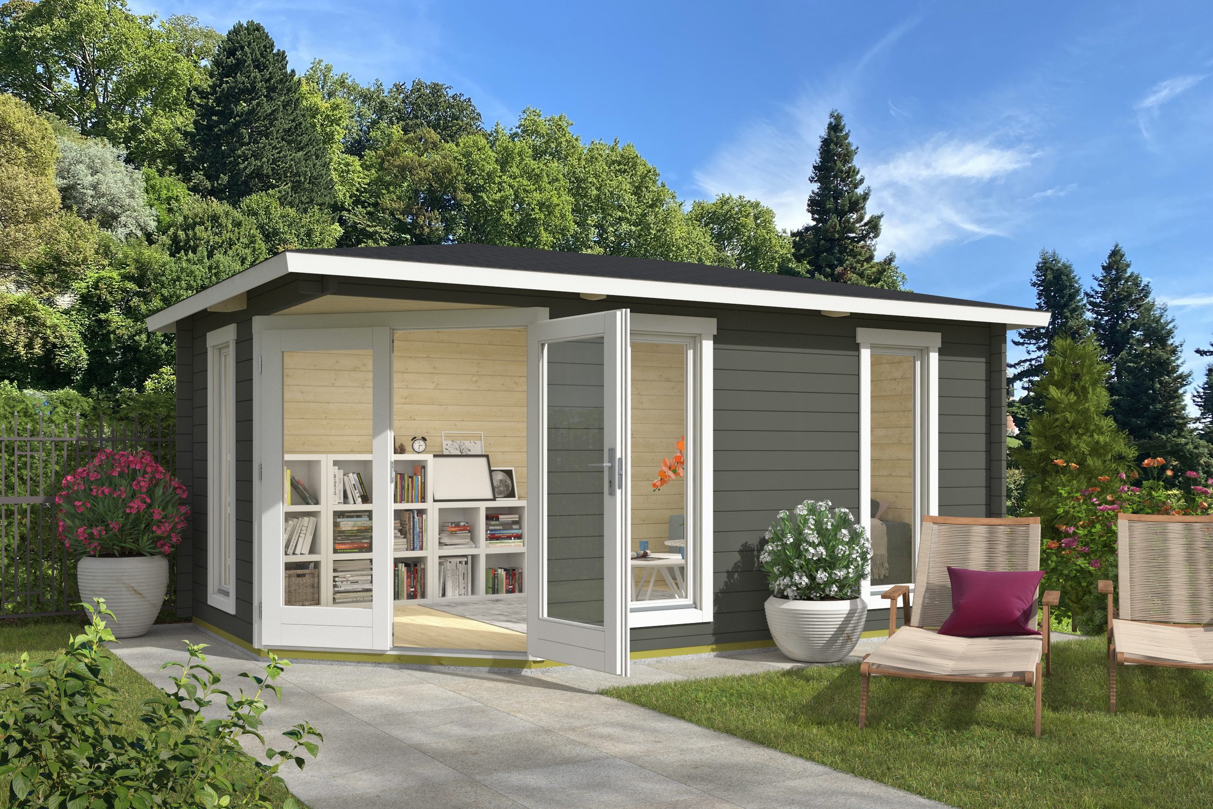 Nordic Holz Gartenhaus EDINBURGH 2, BxT: 490,3x322,3 cm