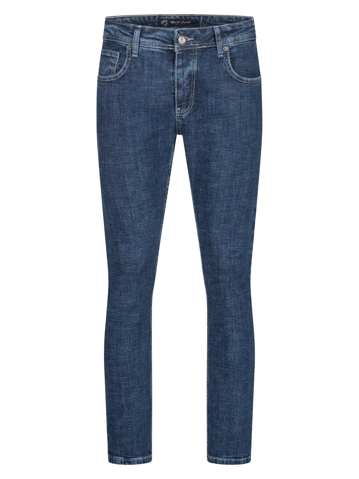 Regular-fit-Jeans Herren Jeans Stonewashed Blau RC-2407