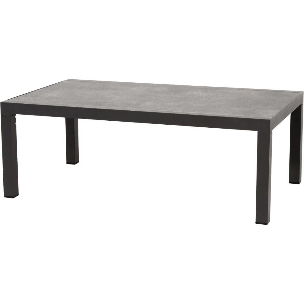 Natur24 Gartentisch Loungetisch Down Town Keramik Aluminium Grau Anthrazit