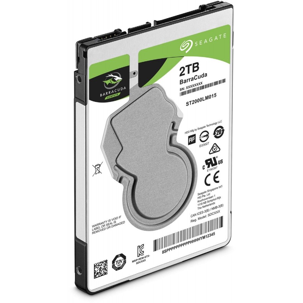 Seagate Seagate BarraCuda 2,5" (2TB) interne HDD Festplatte interne HDD-Festplatte (2TB) 2,5 Zoll", 128 MB
