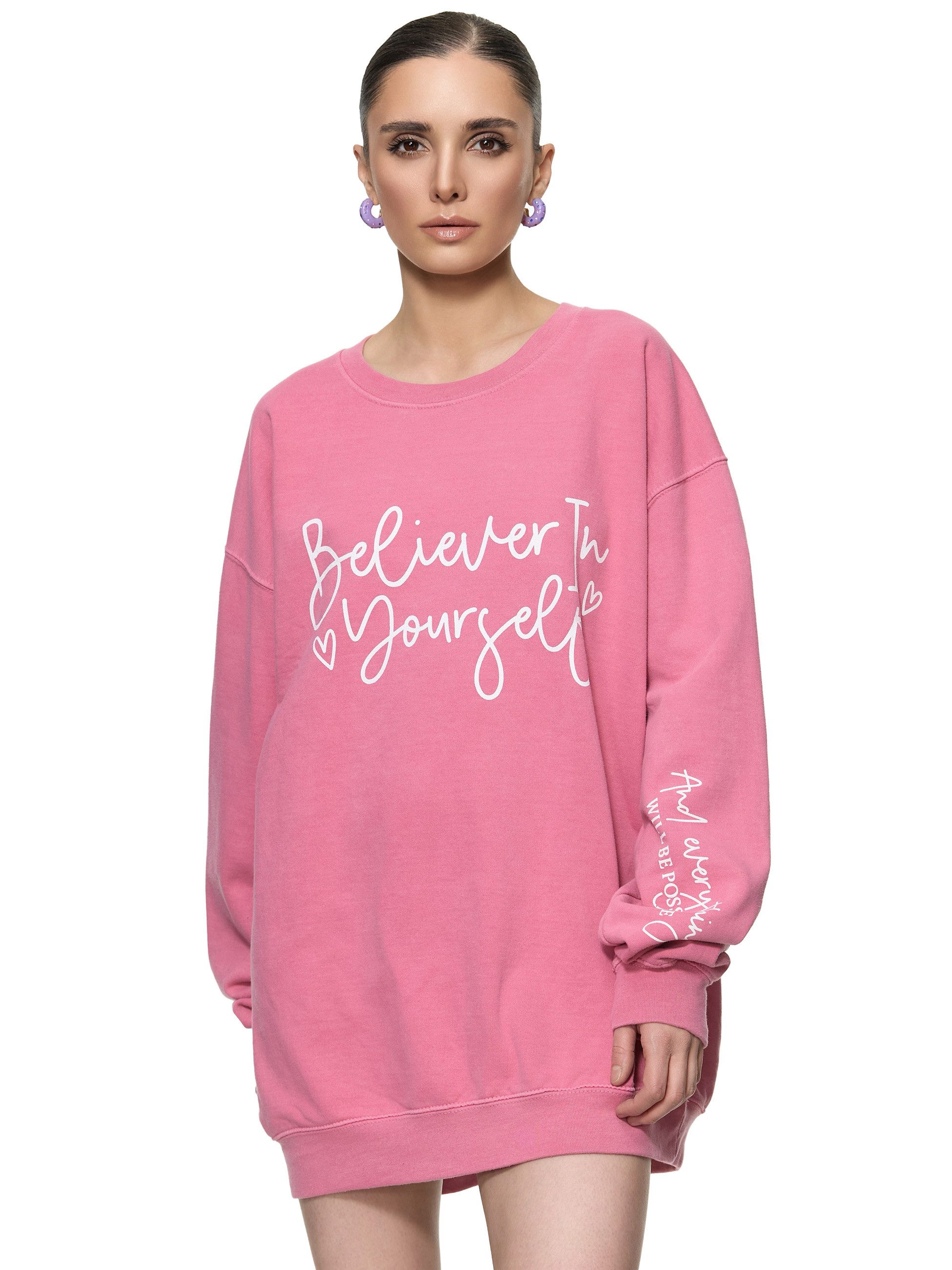 Worldclassca Sweatshirt Worldclassca Oversized Sweatshirt BELIVE günstig online kaufen
