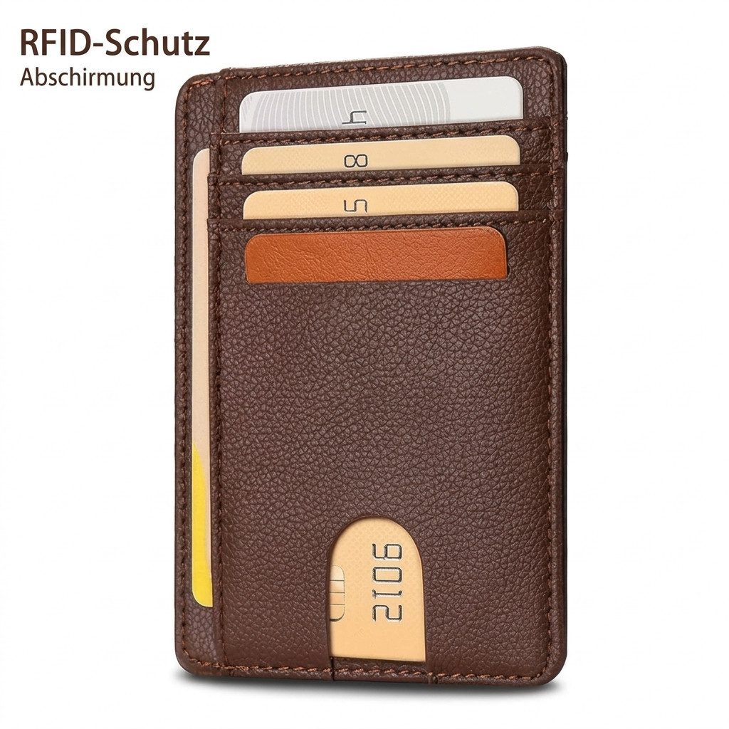 MORRENT Mini Geldbörse Slim RFID Geldbörse Damen Herren