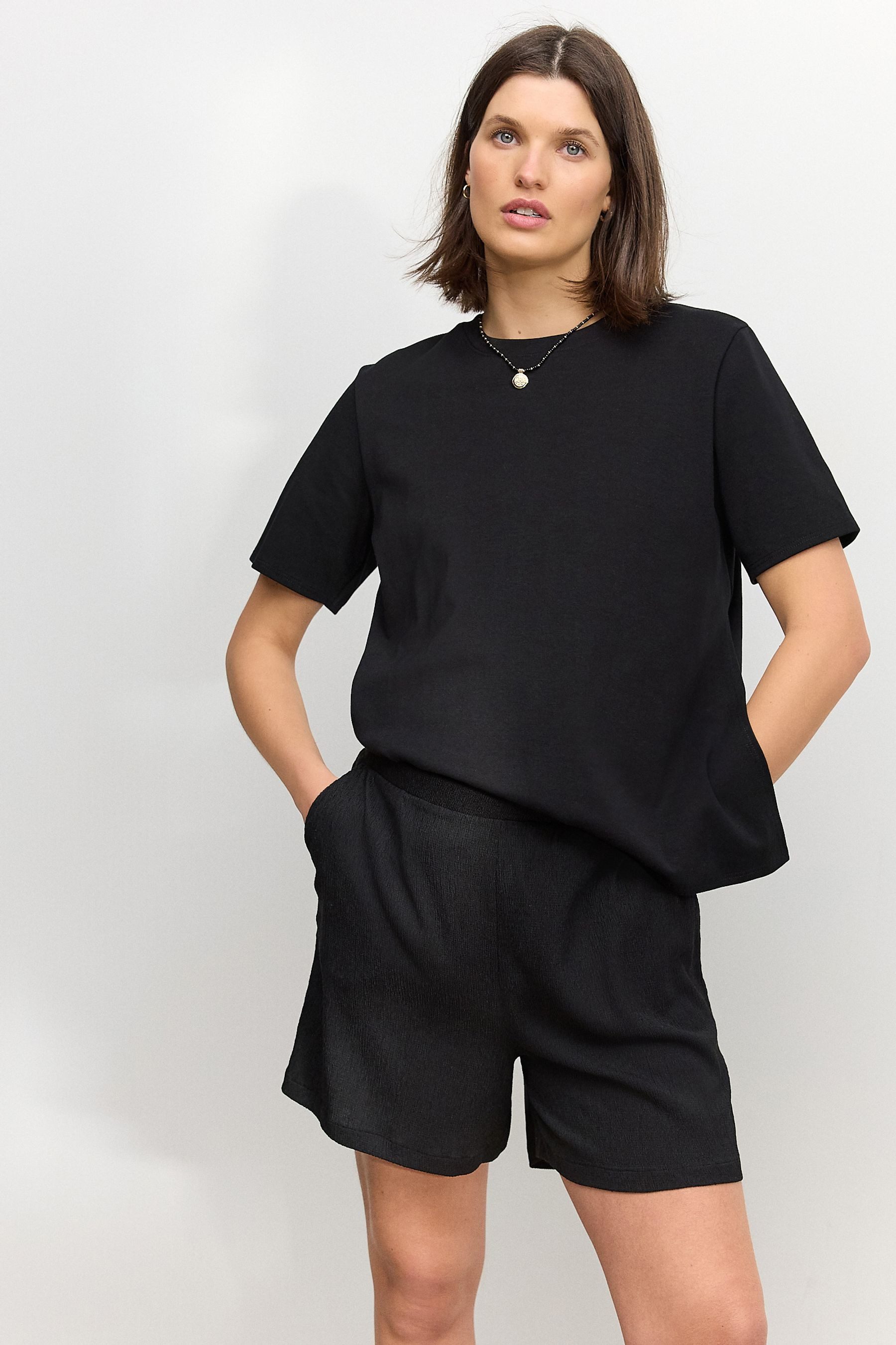 Next Umstandsshorts Strukturierte Schlupfshorts, Umstandsmode (1-tlg)