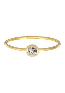 Elli Premium Fingerring Solitär Mondstein Edelstein 375 Gelbgold