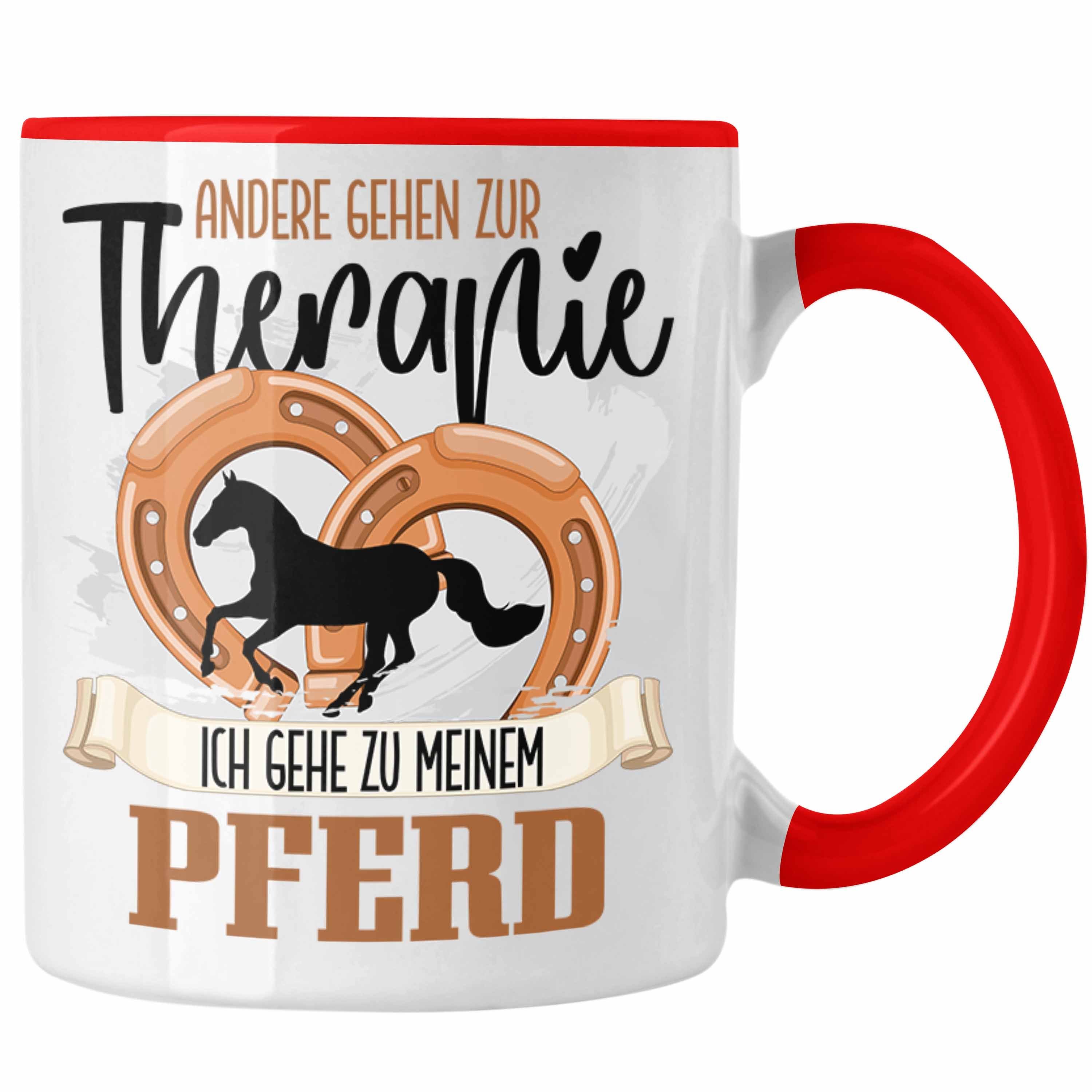 Trendation Tasse Trendation - Pferde Tasse Geschenk für Reiterin Lustiger Spruch Andere Rot | Teetassen
