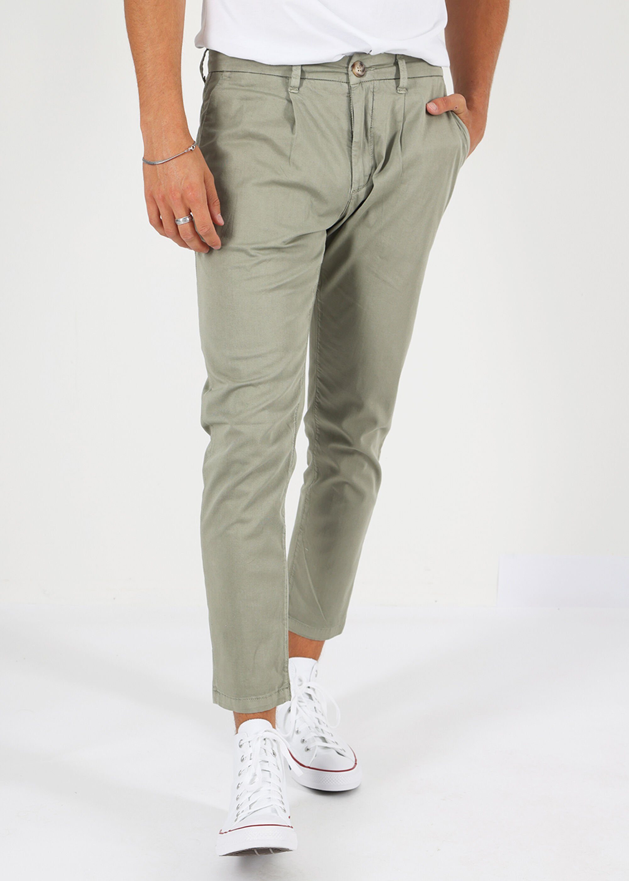 Miracle of Denim Chinohose Harry Chino Bequem Olive