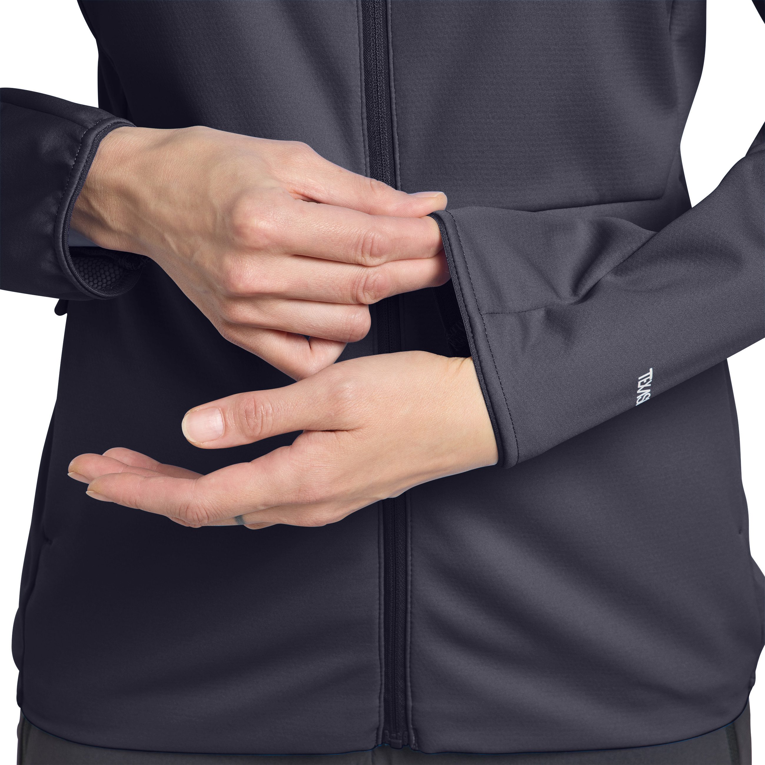 Jack Wolfskin Softshelljacke FELDBERG HOODY W mit zwei Hüfttaschen, atmungsaktiv, winddicht, wasserabweisend