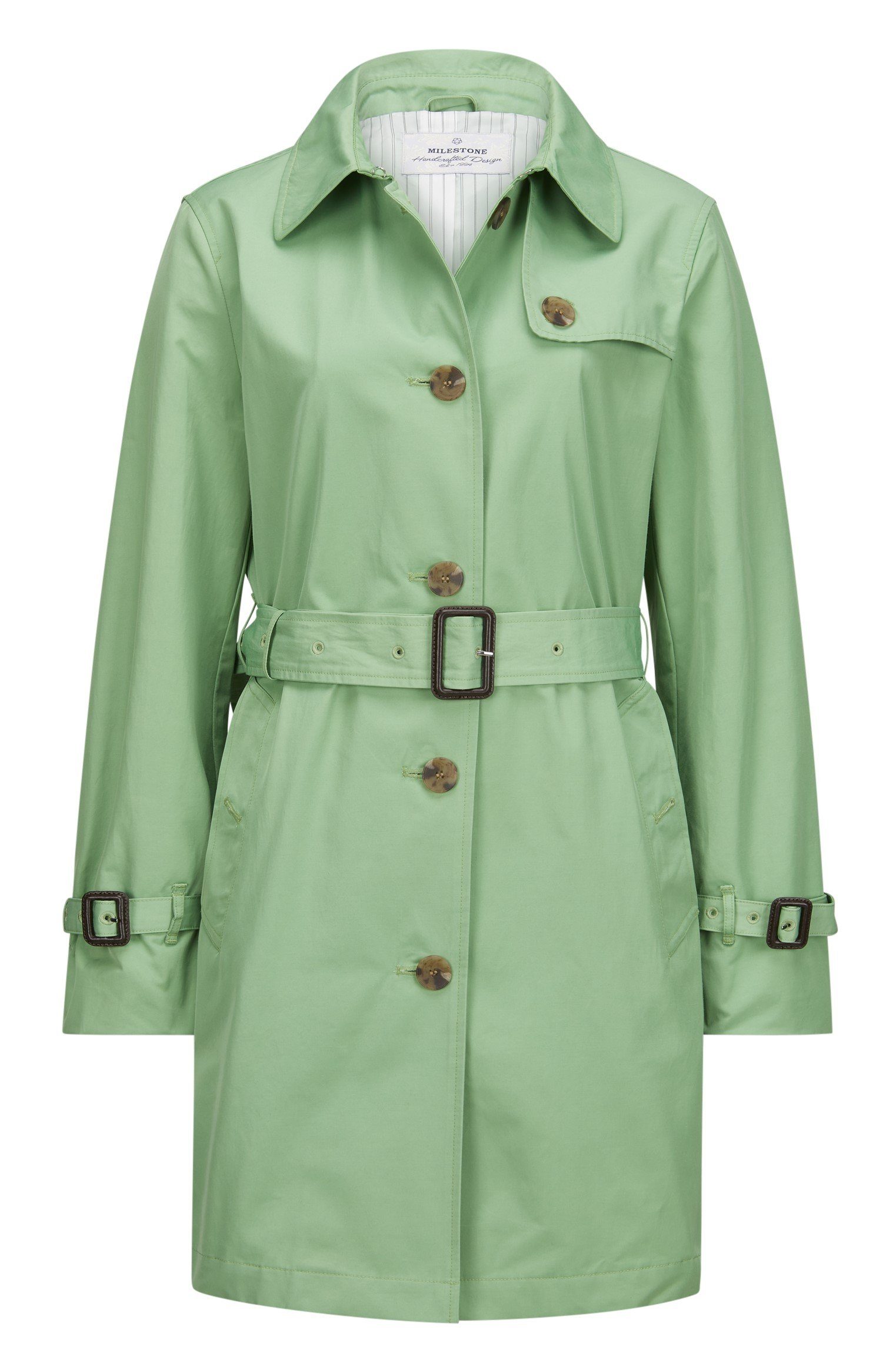 Milestone Trenchcoat MSButterfly einreihig mit Gürtel