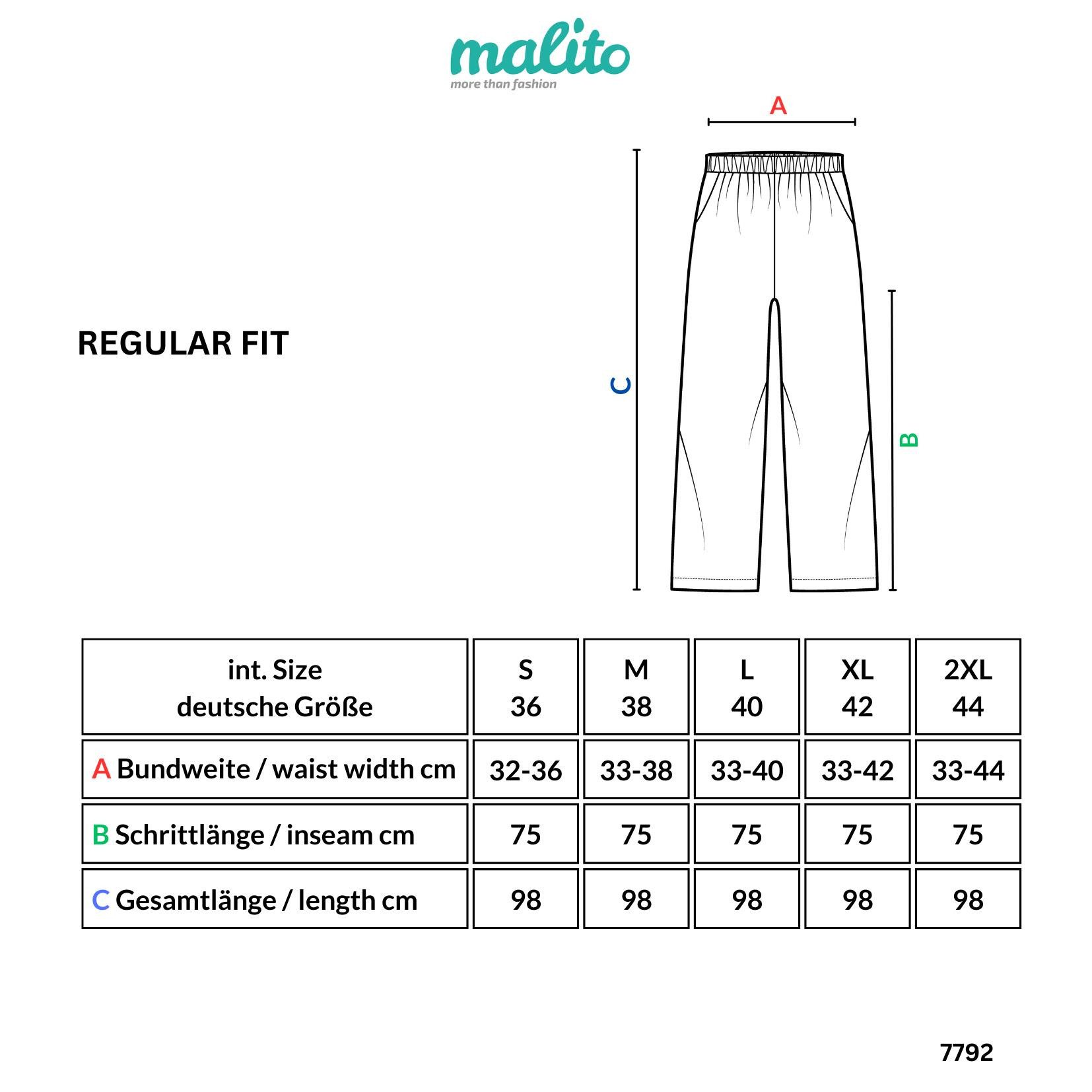 malito more than fashion Leinenhose malito Damen Hose aus Leinen, Stoffhose in Uni Farben, Freizeithose leichte Stoffhose mit elastischem Bund