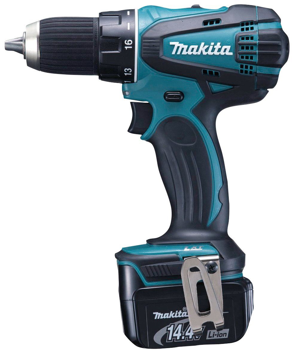 Makita Akku-Bohrschrauber DDF446RTJ, max. 1500 Akkus Ladegerät 2 und inkl. U/min