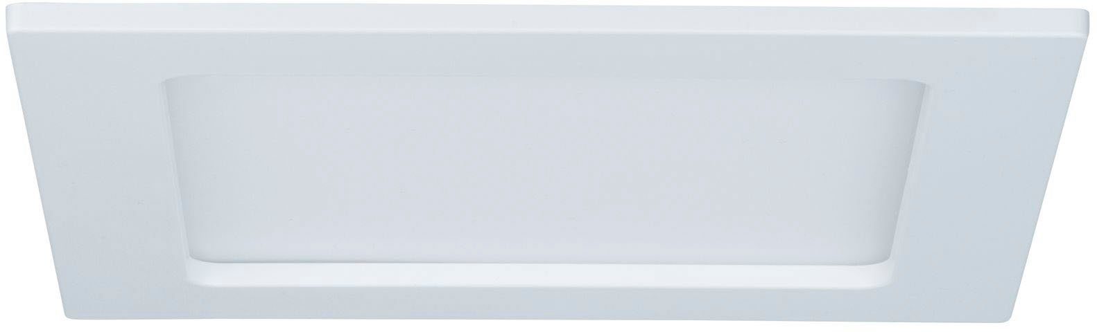 Paulmann LED Panel LED Einbaupanel eckig 165x165mm 12W 4.000K Weiß, LED  fest integriert, Neutralweiß, LED Einbaupanel eckig 165x165mm 12W 4.000K  Weiß, Satiniertes Schutzglas