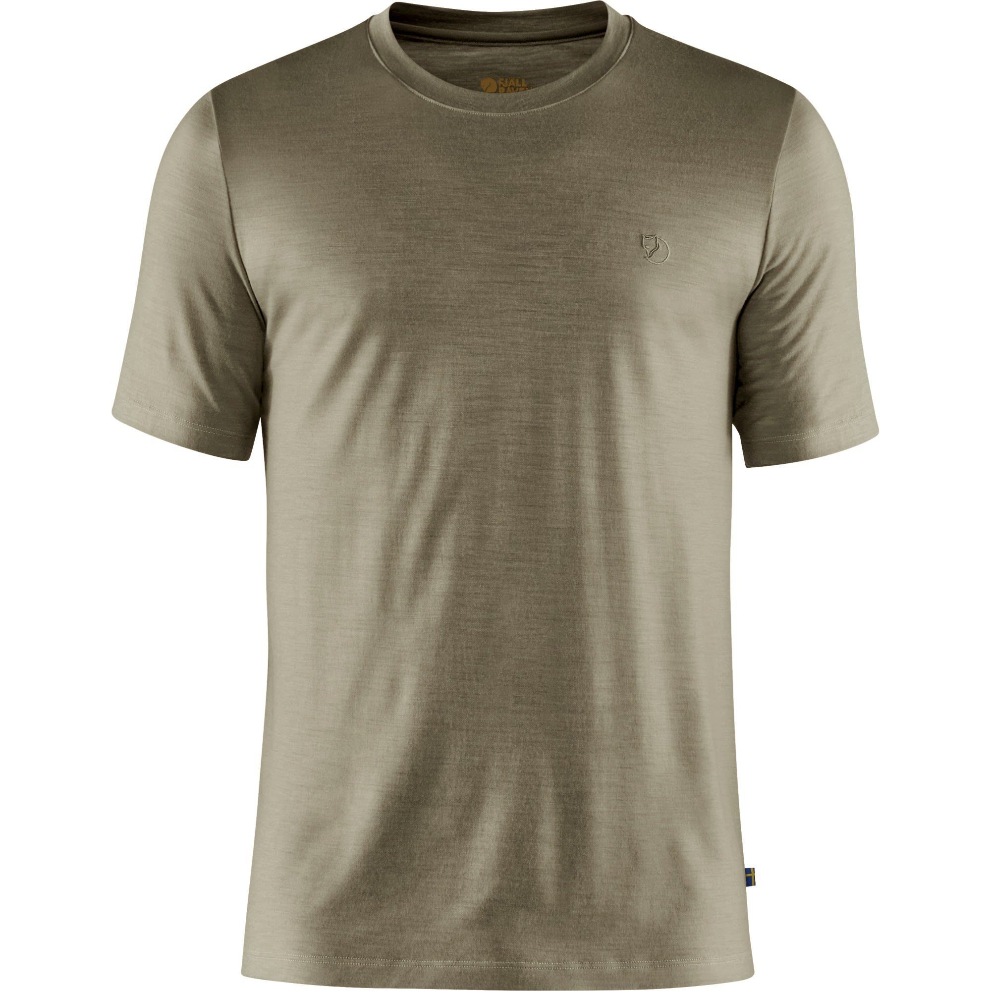 Fjällräven T-Shirt Fjällräven M Abisko Wool Short-sleeve Herren Light Green | T-Shirts