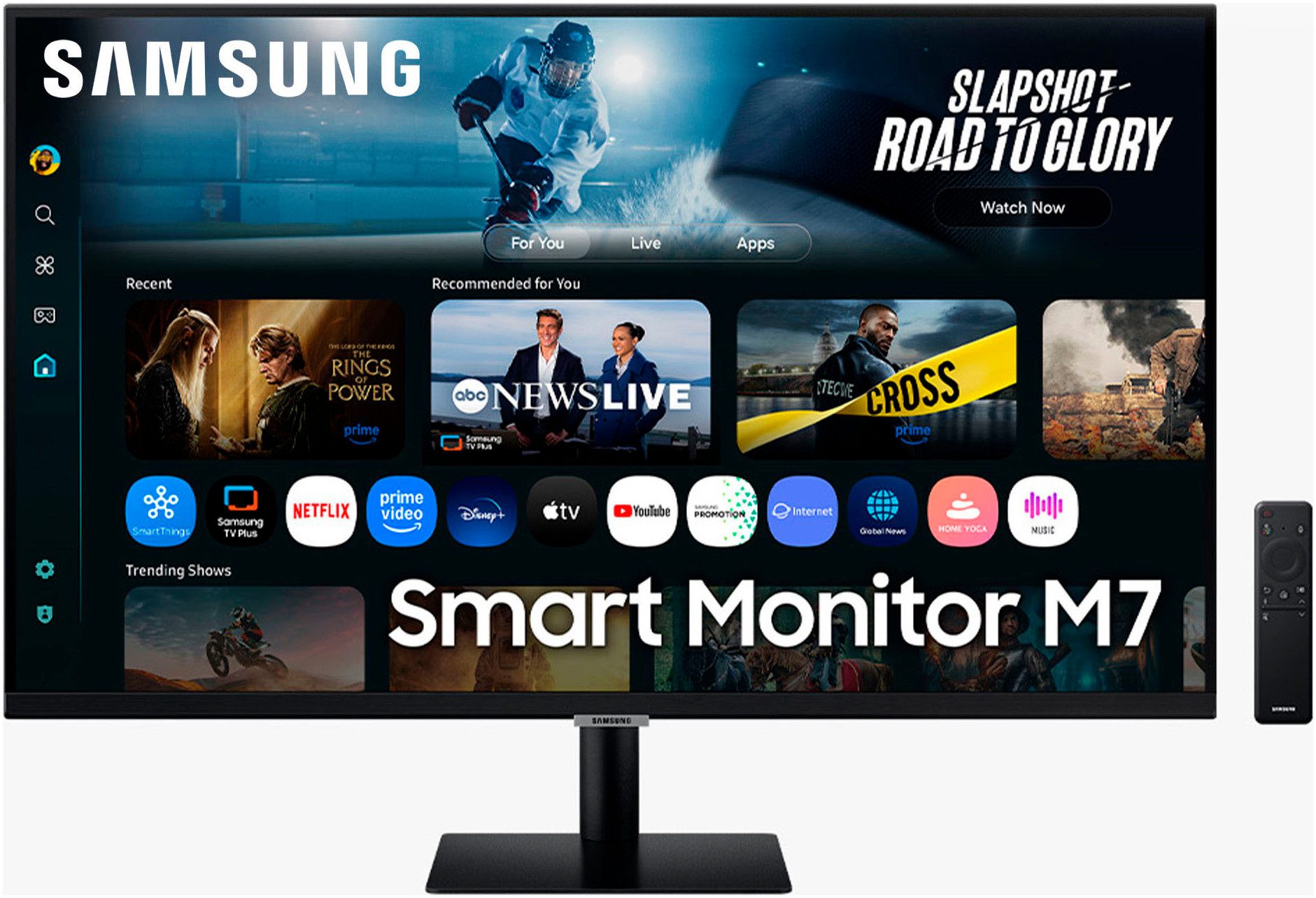 Samsung S32FM700UU Smart Monitor (80 cm/32 ", 3840 x 2160 px, 4K Ultra HD, 4 ms Reaktionszeit, 60 Hz, VA LED)