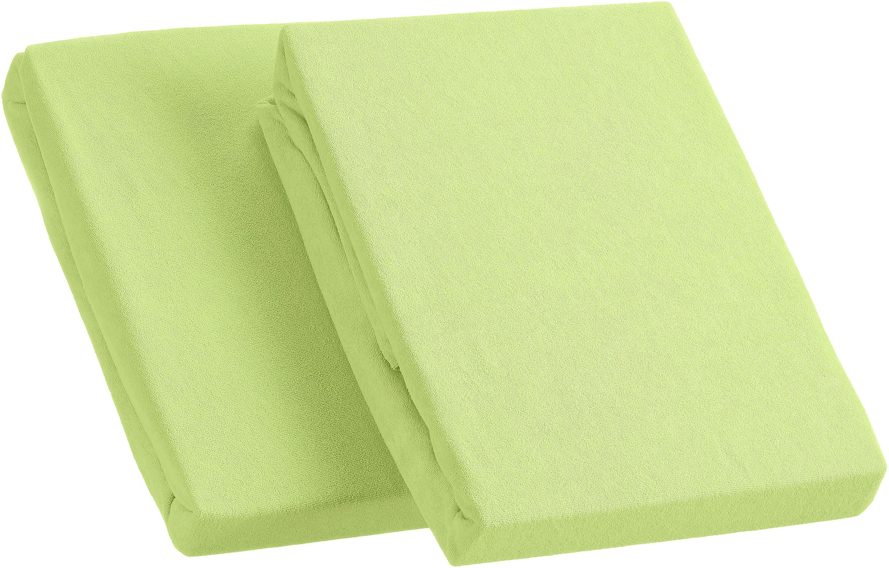 KUM Spannbettlaken Frottee Spannbetttuch, Frottee, Gummizug: rundum, (2 Stü günstig online kaufen