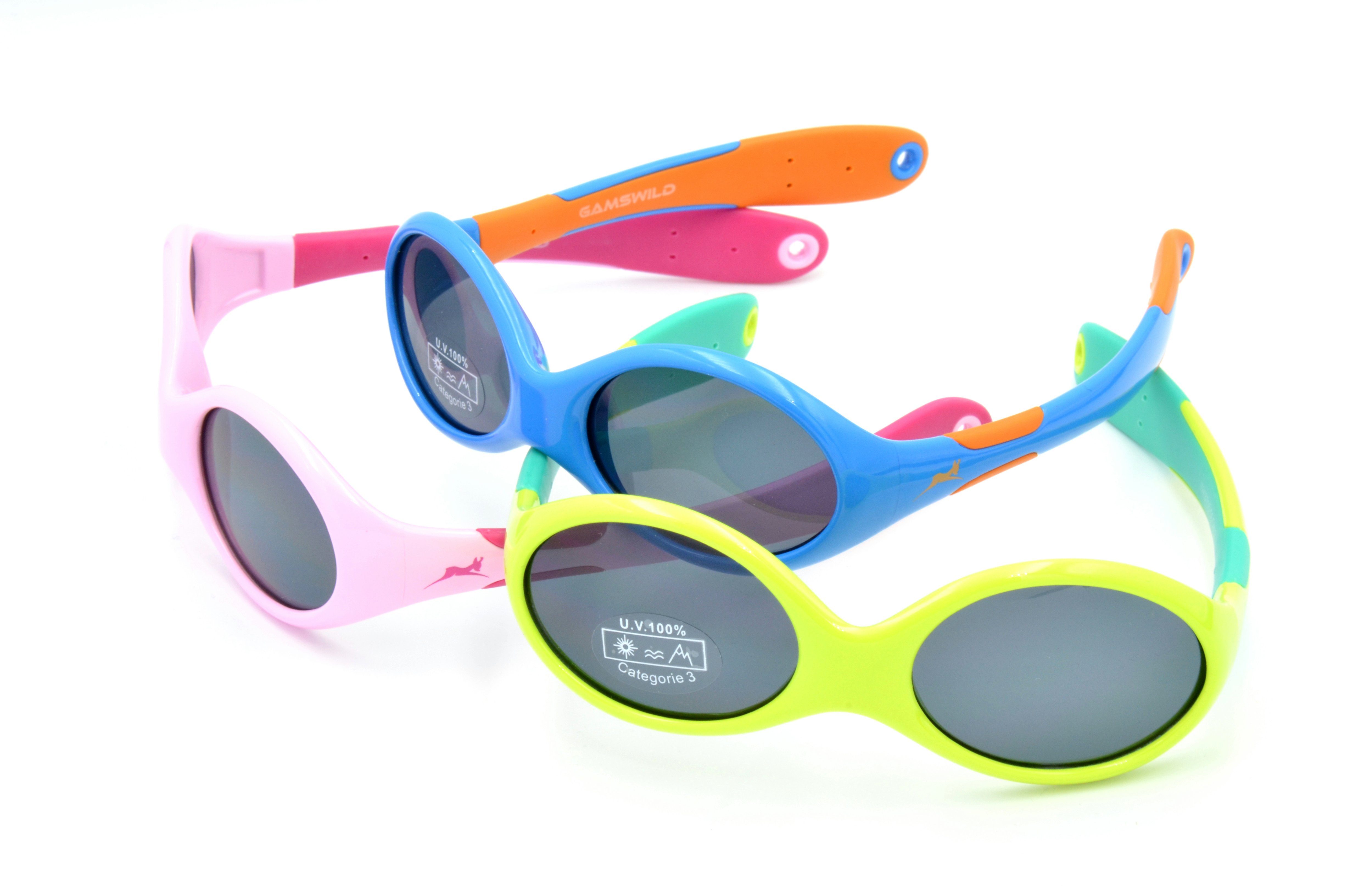 GAMSKIDS - grün immer Jahre sitzt Form Unisex, Babybrille kids herum 0-3 WK5716 richtig Jungen Sonnenbrille Mädchen blau-orange, Kleinkindbrille Gamswild symmetrische rosa-pink,