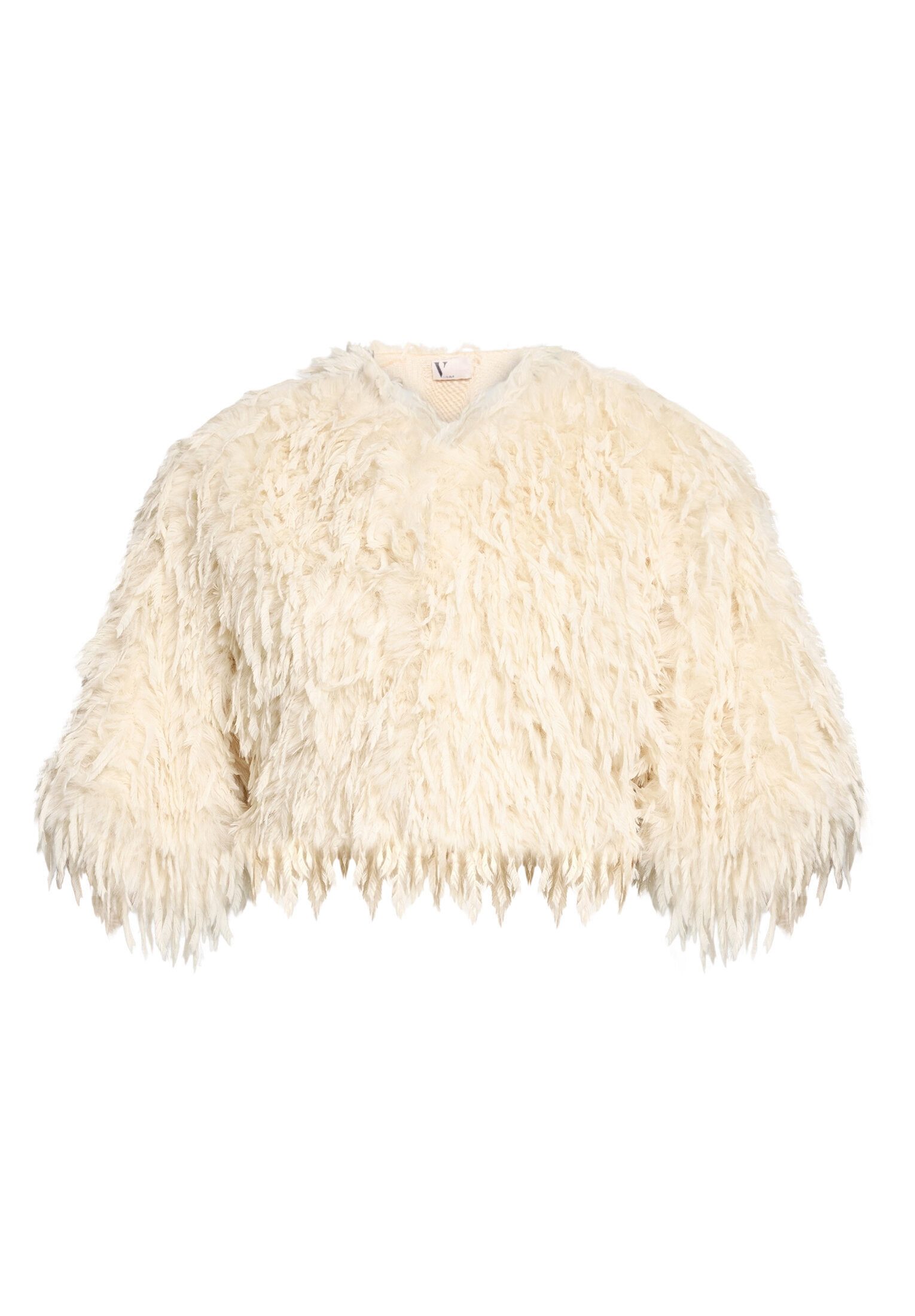 Vera Mont Fellimitatjacke Damen mit Fransen