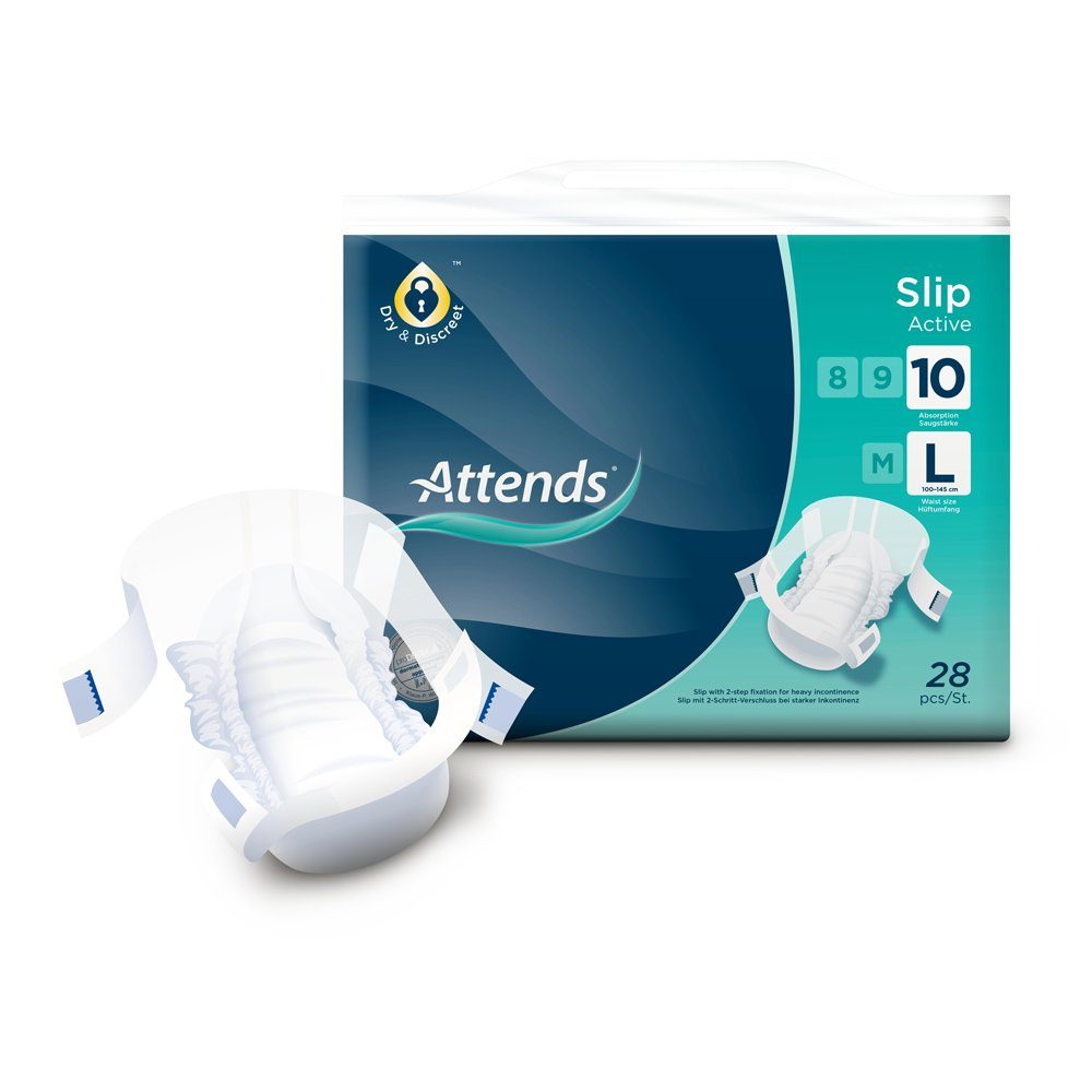 Attends GmbH Inkontinenz-Pants Attends Slip Active 10 Large (2x28 Stk)