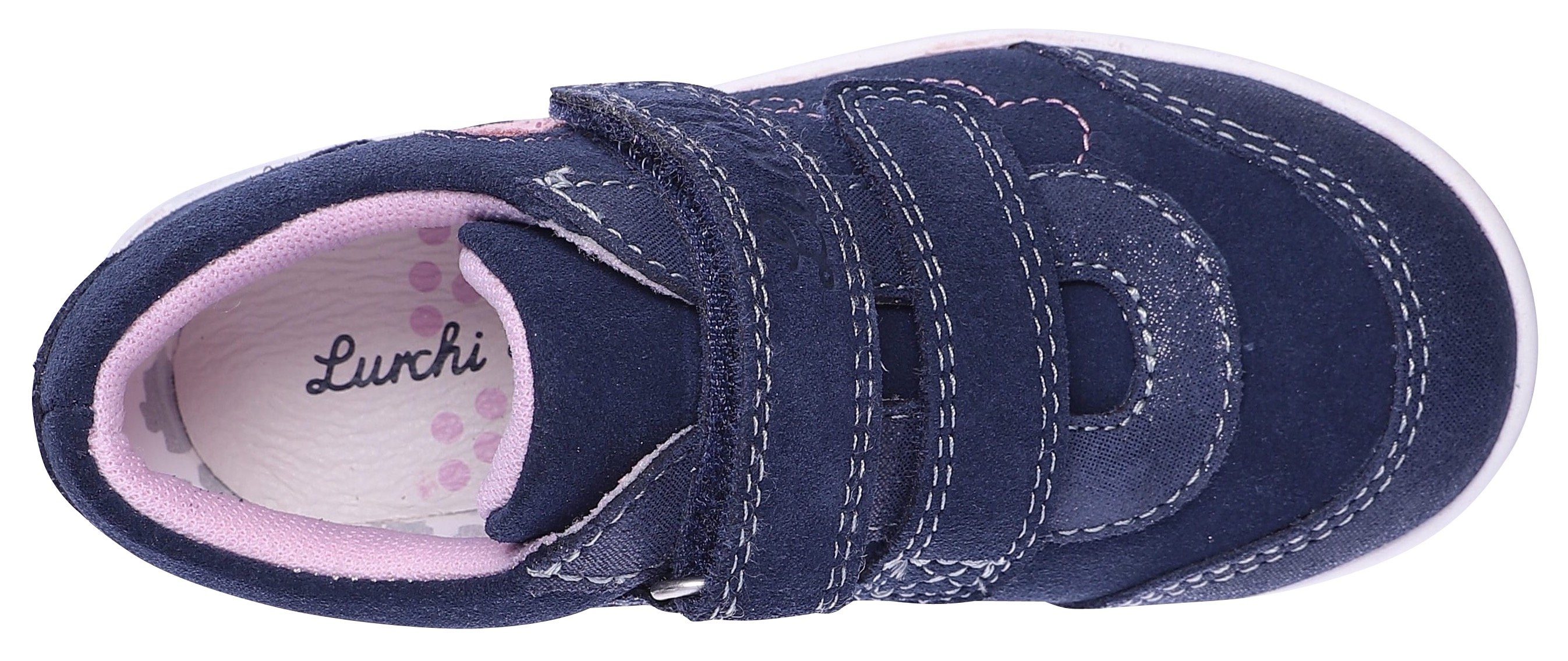 mit Glitzerdetails TOYAH Klettschuh NAVY Lurchi