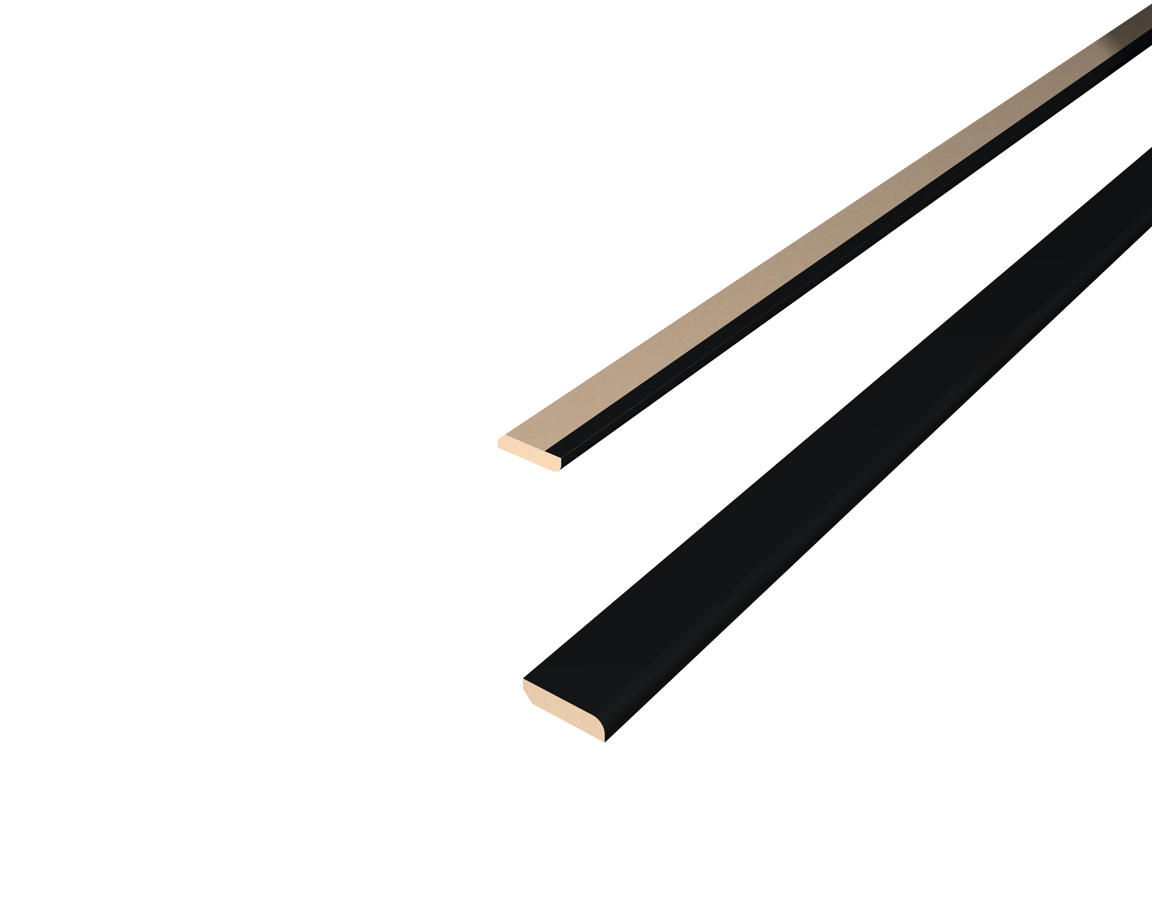 EGGER Abschlussleiste Abdeckleiste Decowall AL537 schwarz, günstig online kaufen