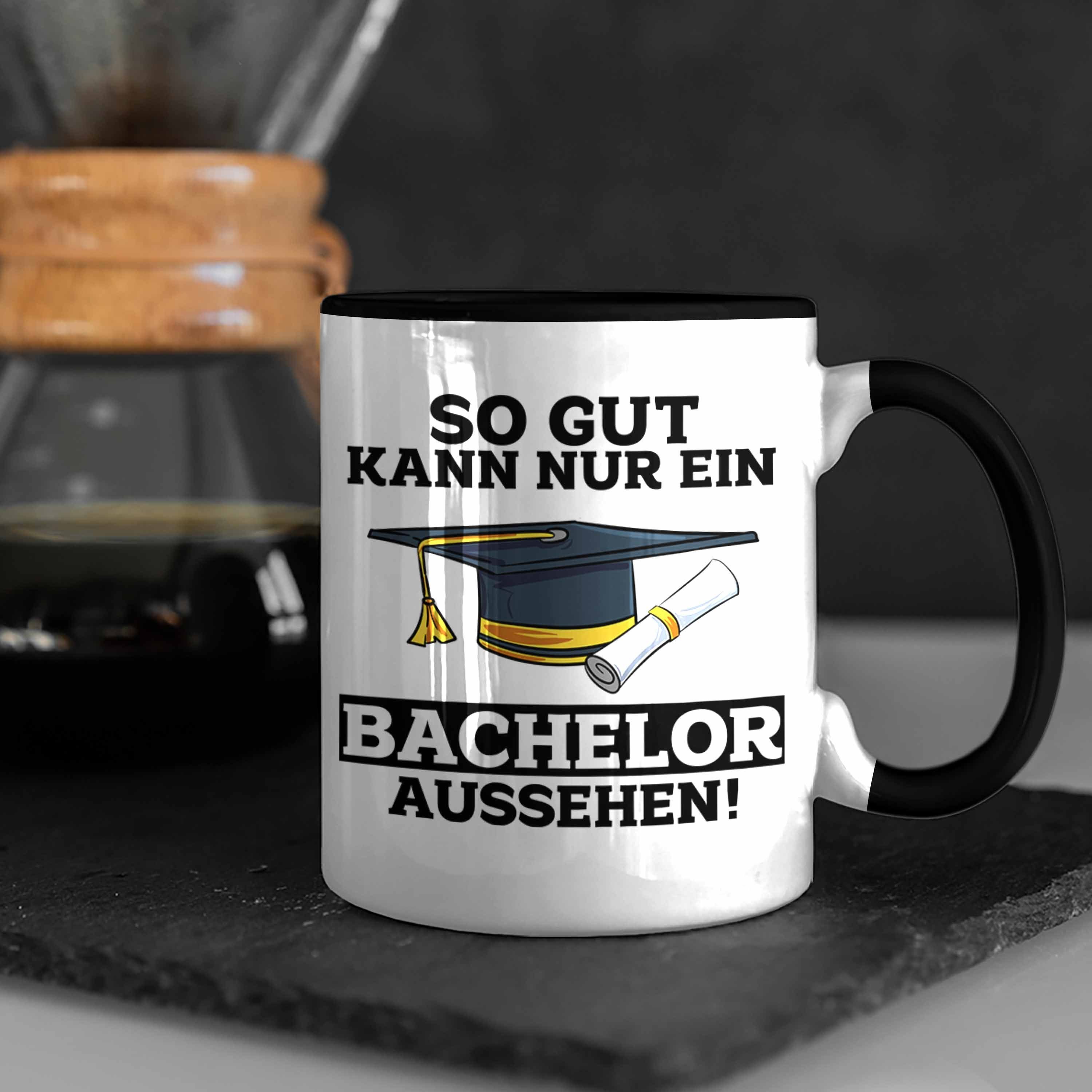 Kann Tasse Geschenk Bestandene Trendation Geschenkidee Nu Bachelor-Prüfung Gut So Schwarz Tasse