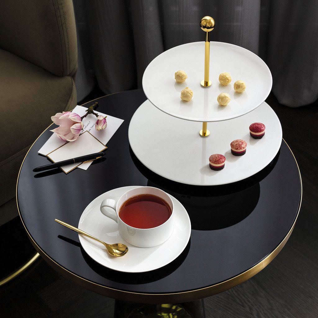 Villeroy & Boch Signature Etagere MetroChic Gifts Etagere, Porzellan, (Set, 1-tlg), Premium Bone Porcelain, spülmaschinenfest, Made in Germany