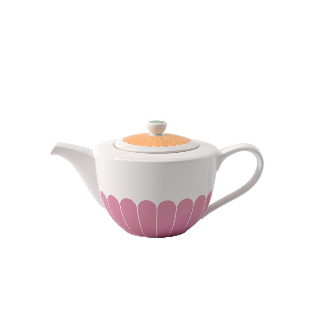 Villeroy & Boch Teekanne Fleur couleur Teekanne, (1-St), Premium Porcelain, 1 Stck, mikrowellensicher,spülmaschinenfest, Made i