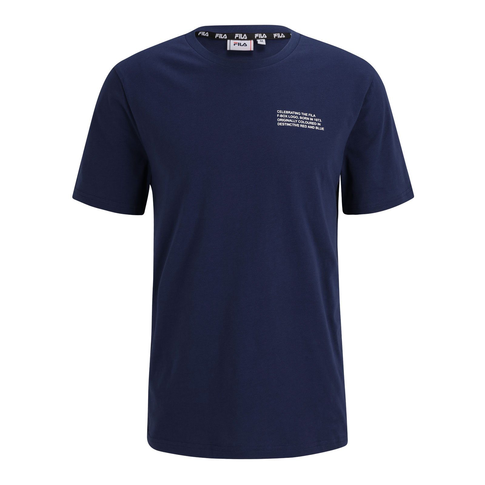 Fila T-Shirt Borne mit Print auf Vorder- & Rückseite 50001 medieval blue