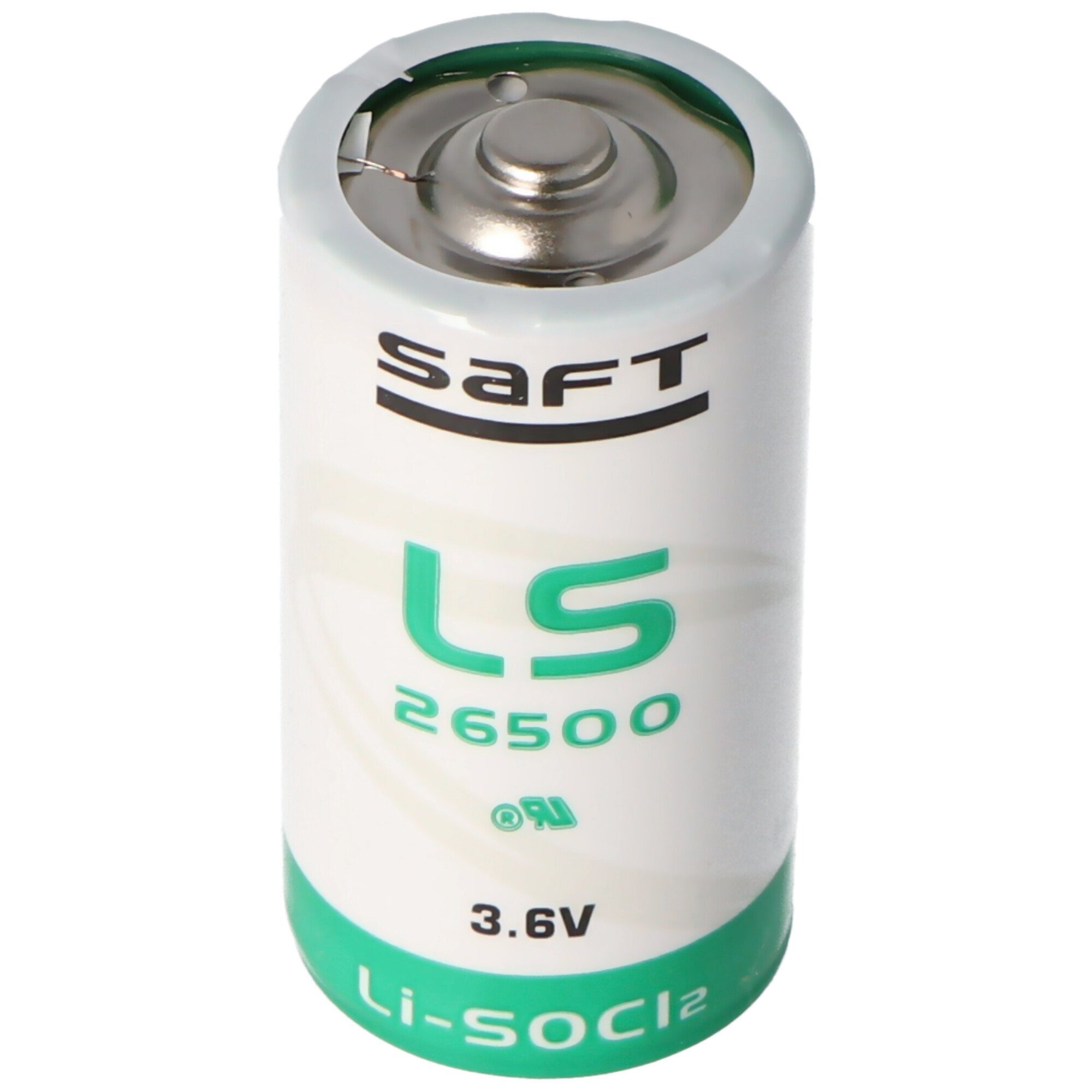 Saft SAFT LS26500 Lithium Batterie Li-SOCI2, C-Size bobbin cell Batterie, (3,6 V)