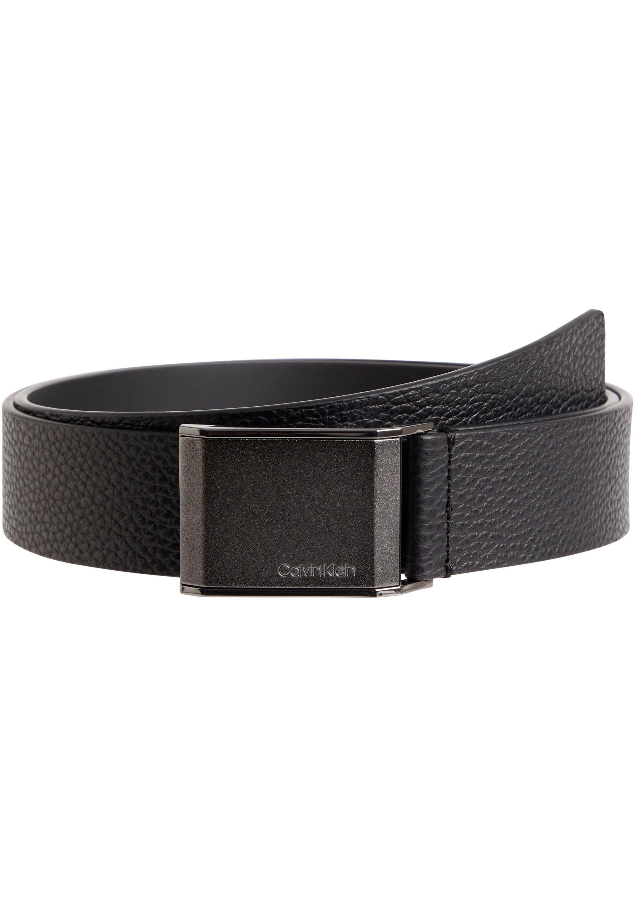 Calvin Klein Ledergürtel BEVELED PLAQUE PB 35MM | Gürtel