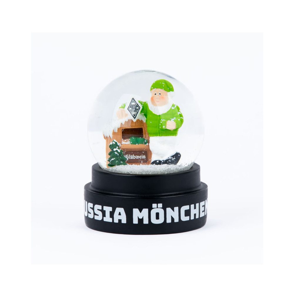Borussia Mönchengladbach Christbaumschmuck Borussia M´Gladbach Schneekugel "Weihnachtszwerg"