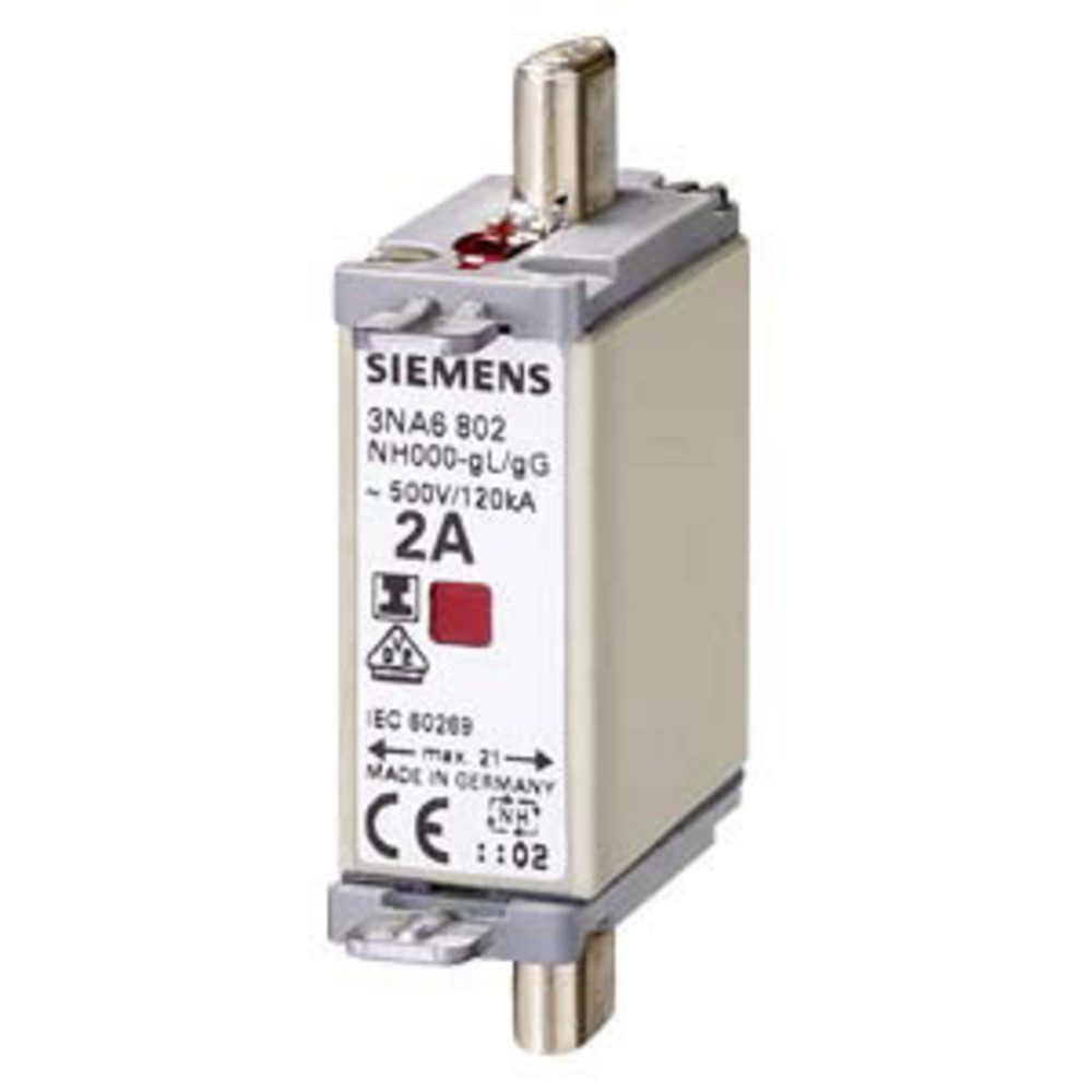 SIEMENS Stromverteiler Siemens 3NA6810 Sicherungseinsatz Sicherungsgröße = 0 25 A 500 V 3