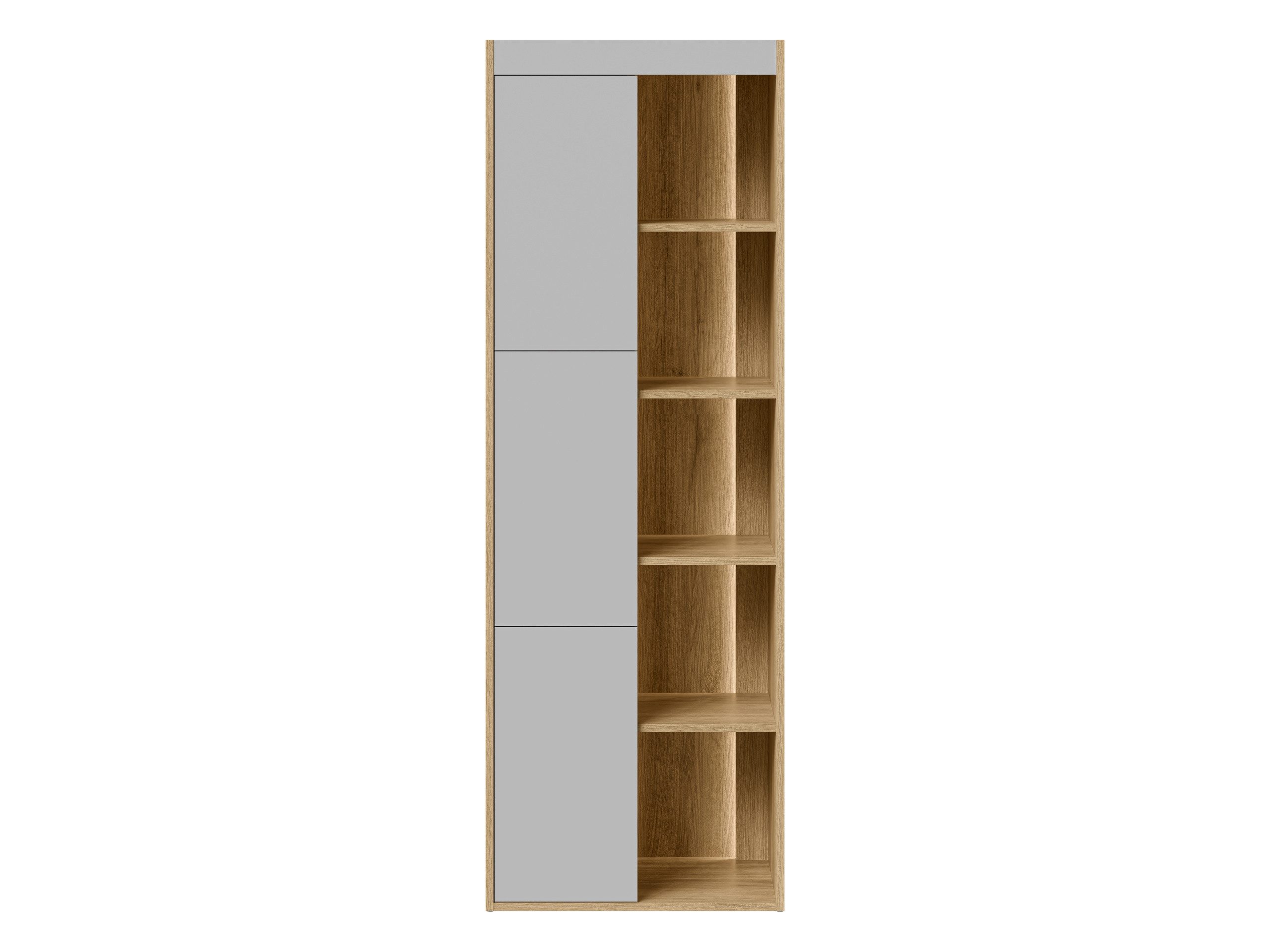 MIRJAN24 Vitrine Fiore 60 3D (mit drei Drehtüren) Warmweißer LED-Beleuchtung, 60x39x176 cm