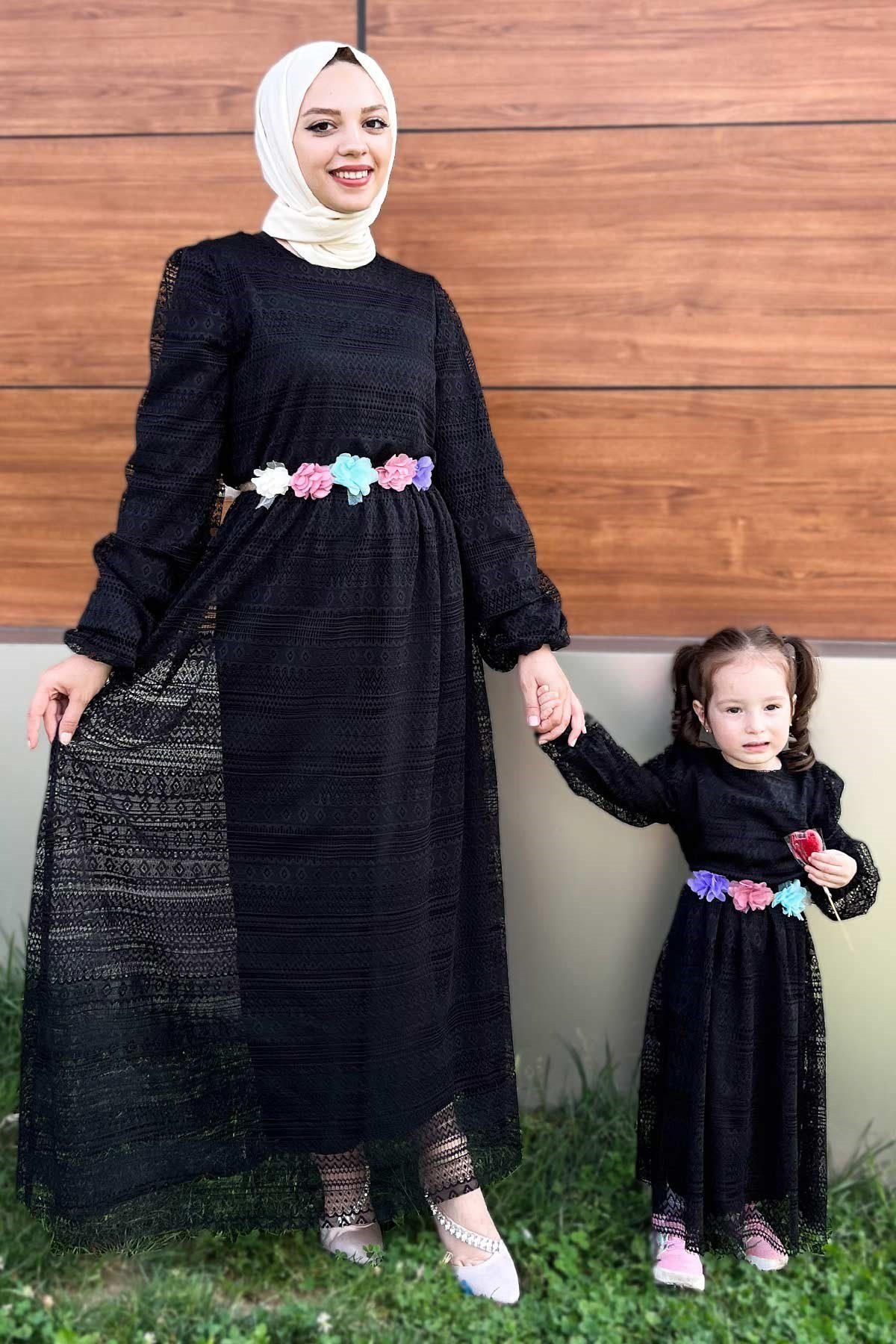 MODAMİHRAM Maxikleid Spitzenkleid für Frauen