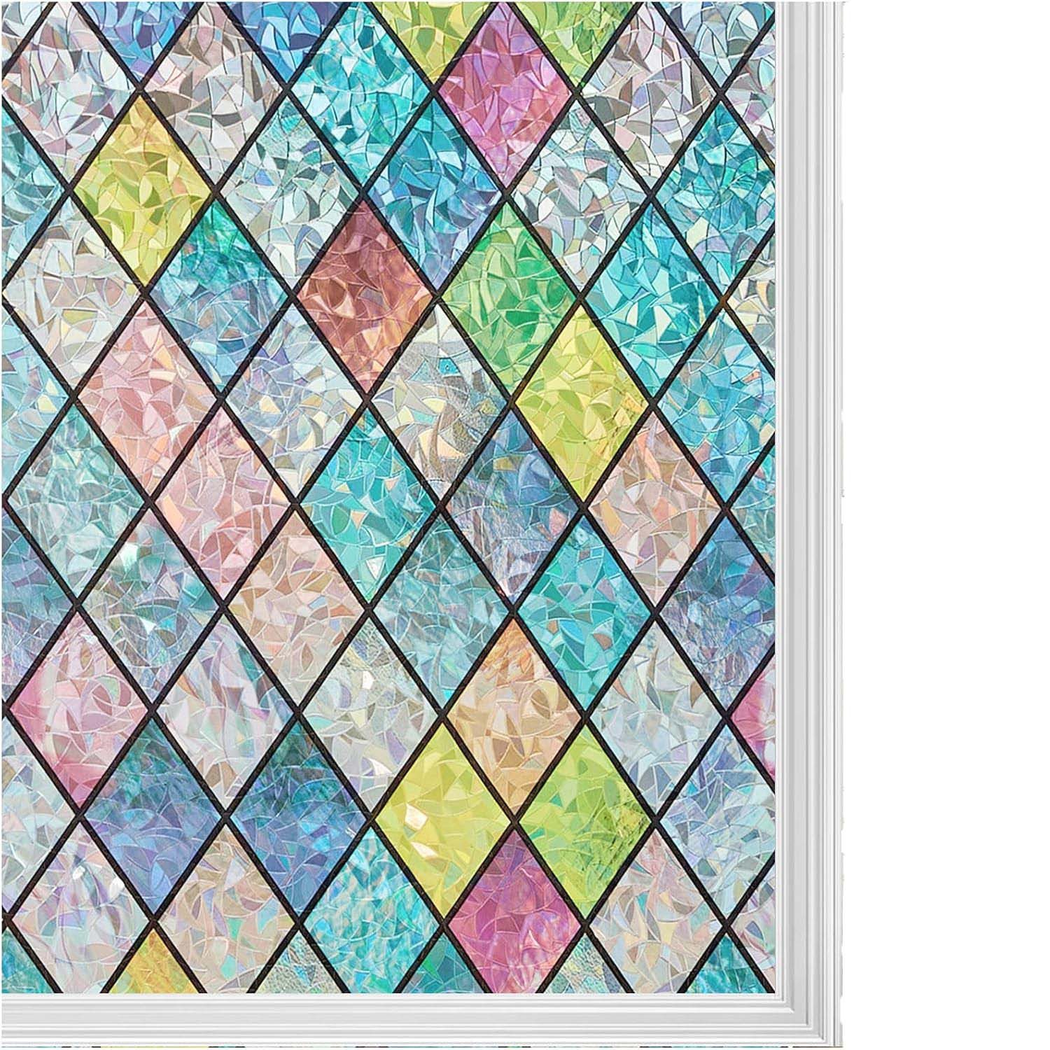 Coonoor Fensterfolie Selbsthaftend Blickdicht Sichtschutzfolie Fenster 3D F günstig online kaufen