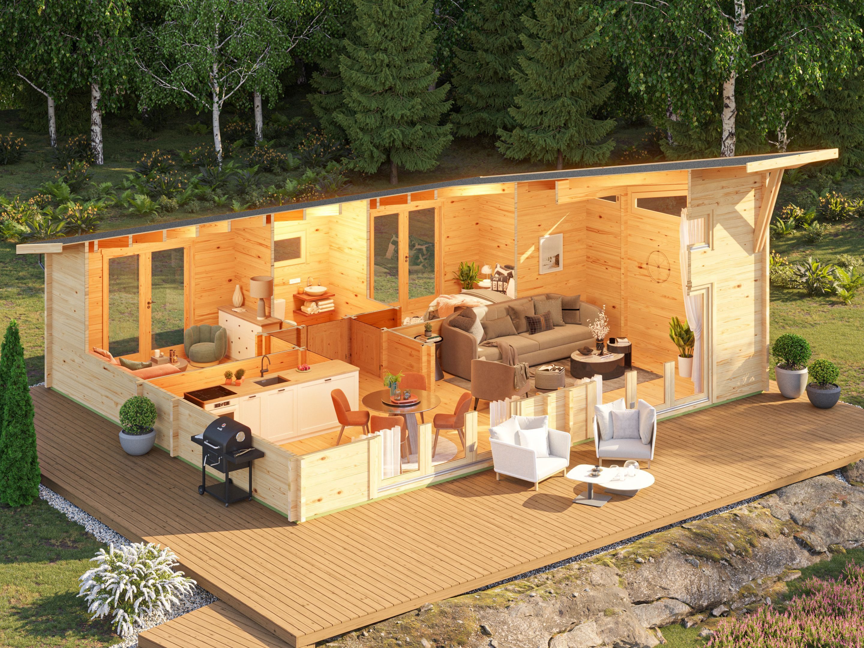 Fjordholz Gartenhaus Darcy 70